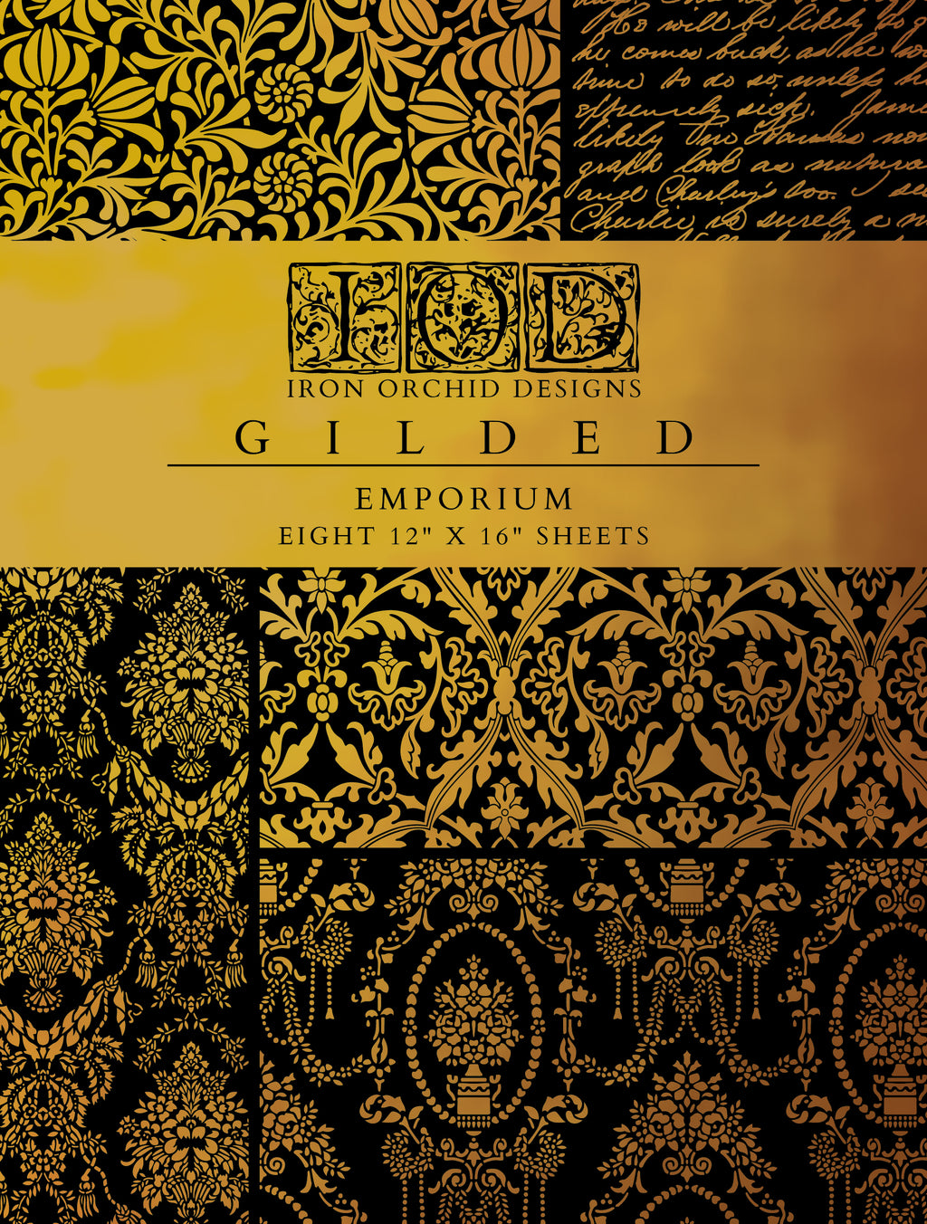 Emporium | Gilded Foil Transfer | IOD Iron Orchid Designs
