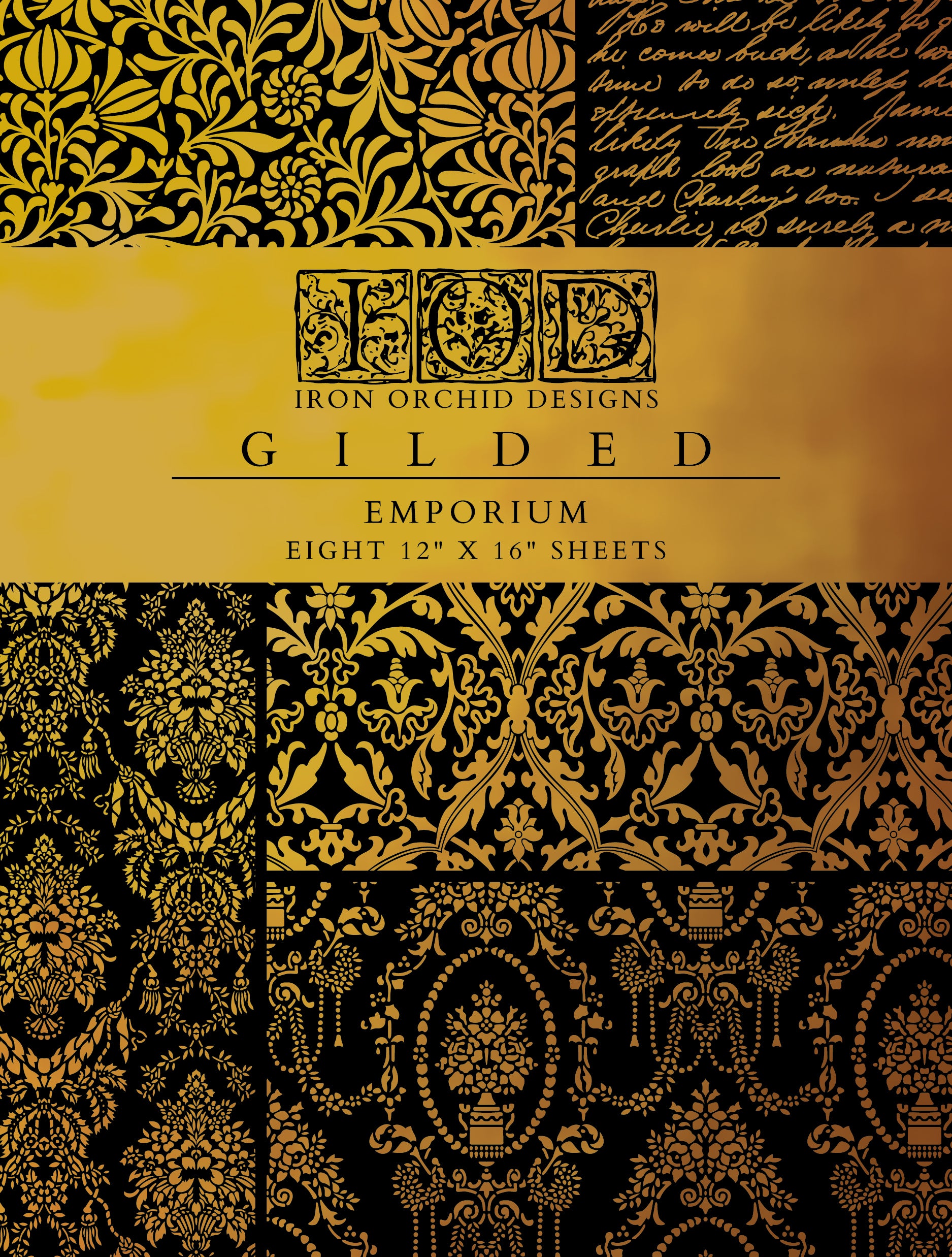 Emporium | Gilded Foil Transfer | IOD Iron Orchid Designs
