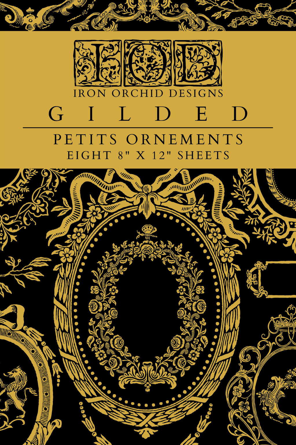 Petits Ornements | Gilded Foil Transfer | IOD Iron Orchid Designs