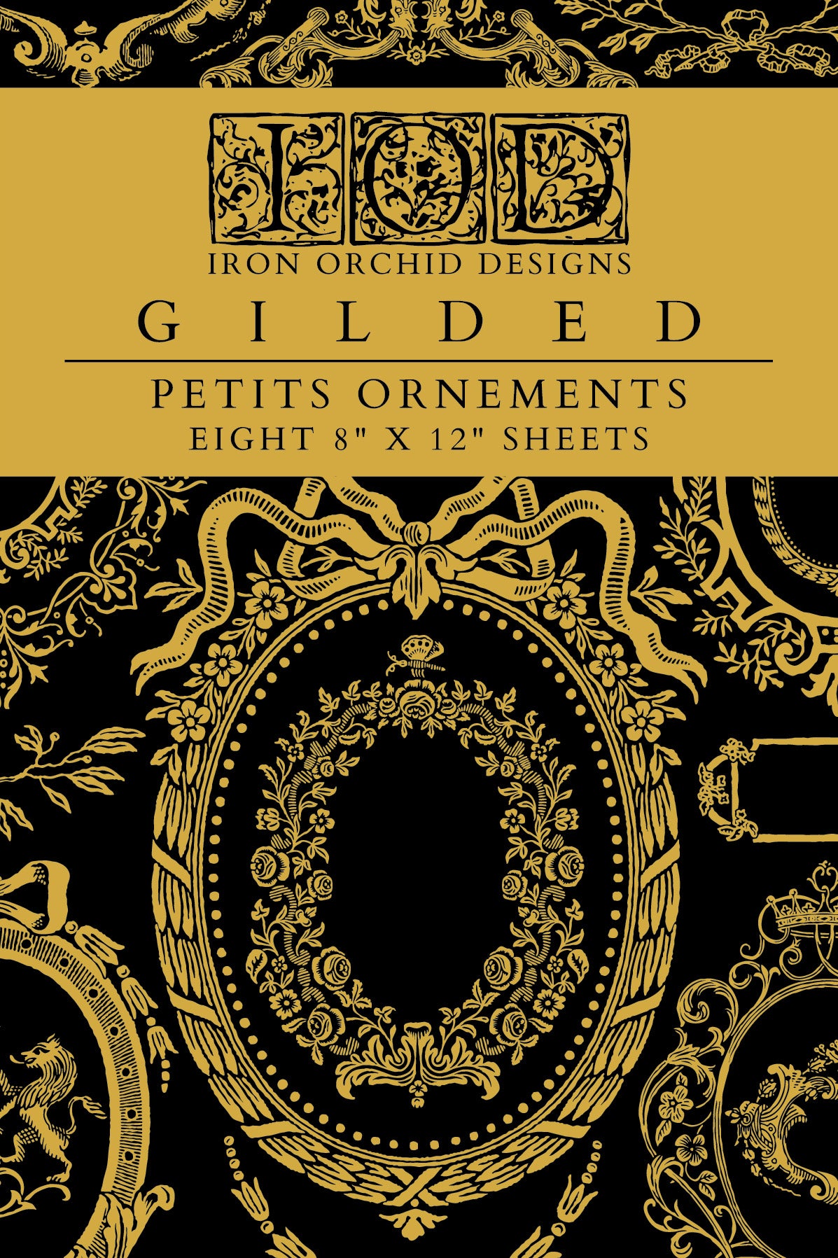 Petits Ornements | Gilded Foil Transfer | IOD Iron Orchid Designs