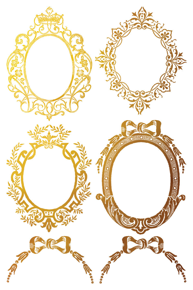 Petits Ornements | Gilded Foil Transfer | IOD Iron Orchid Designs