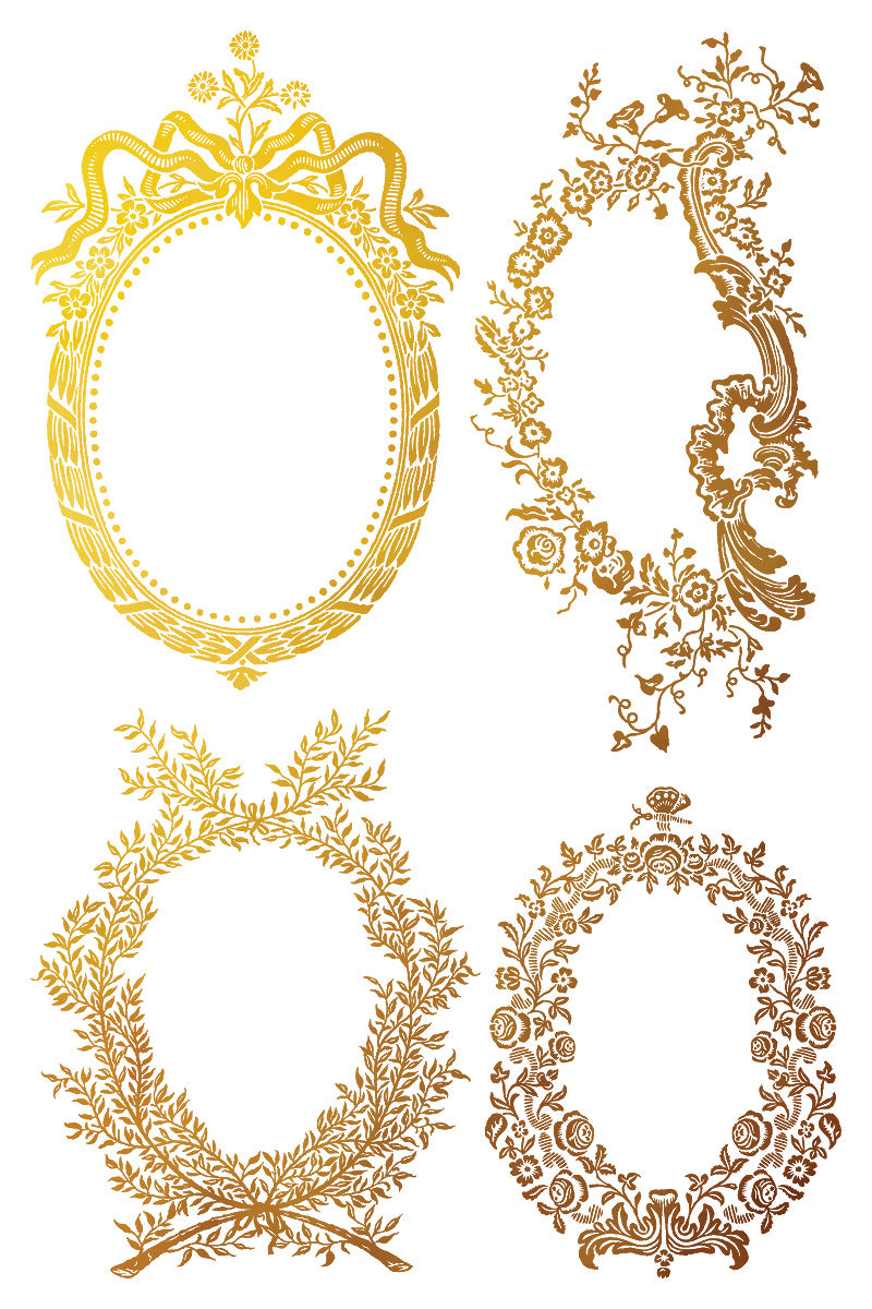 Petits Ornements | Gilded Foil Transfer | IOD Iron Orchid Designs