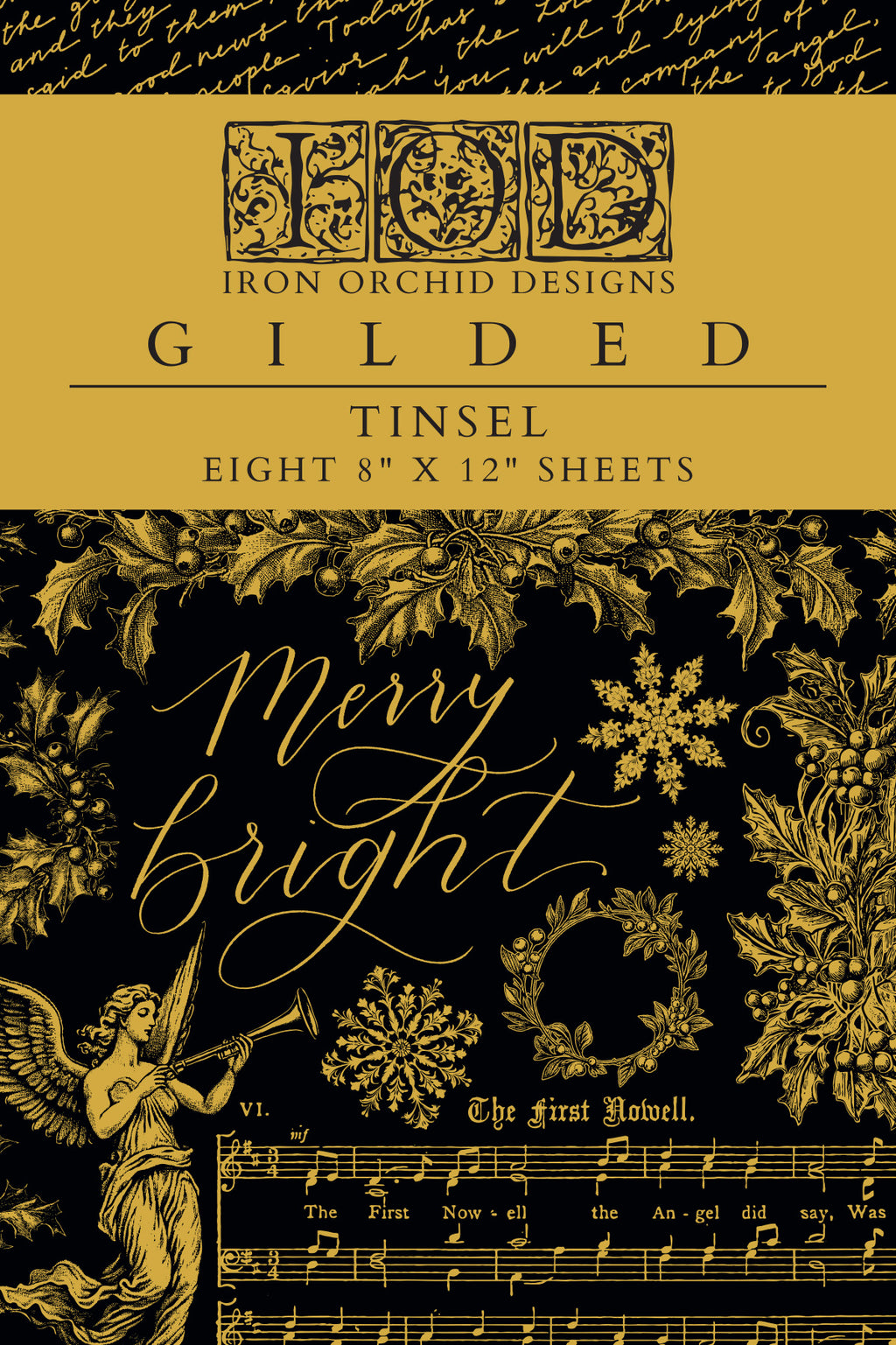 Tinsel | Gilded Foil Transfer | IOD Iron Orchid Designs