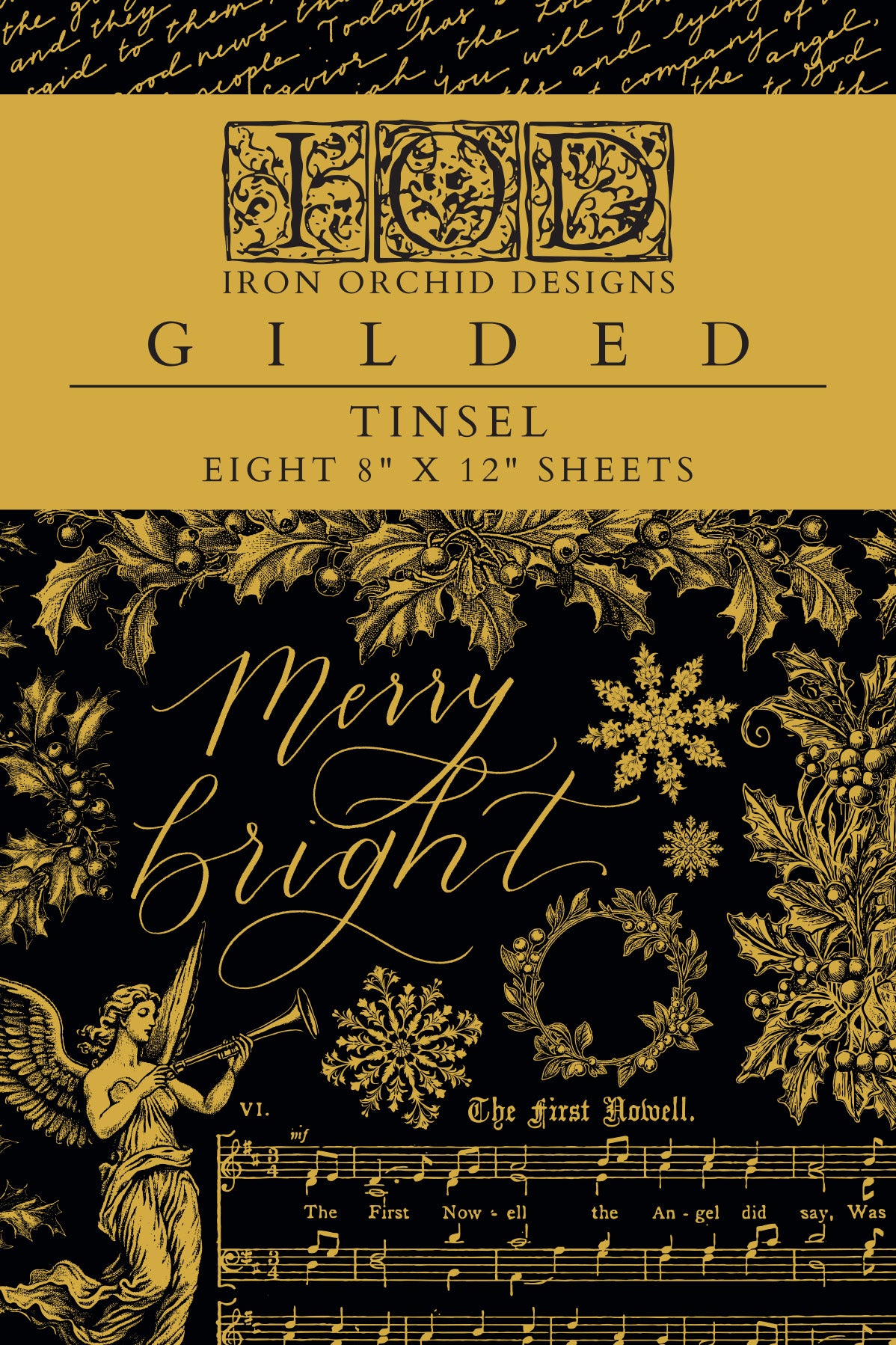 Tinsel | Gilded Foil Transfer | IOD Iron Orchid Designs