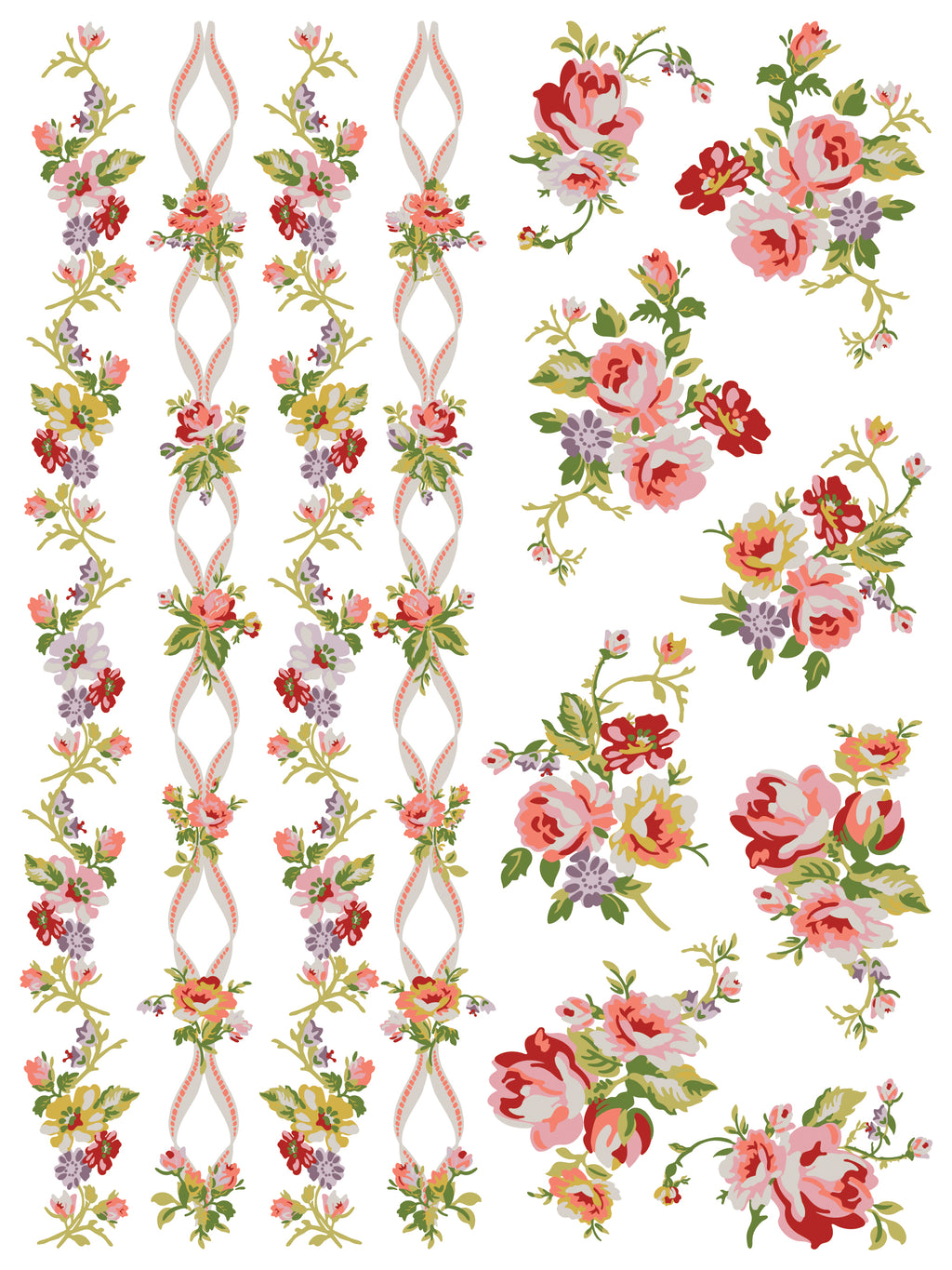 Ditsy Blooms | Paint Inlay | IOD Iron Orchid Designs