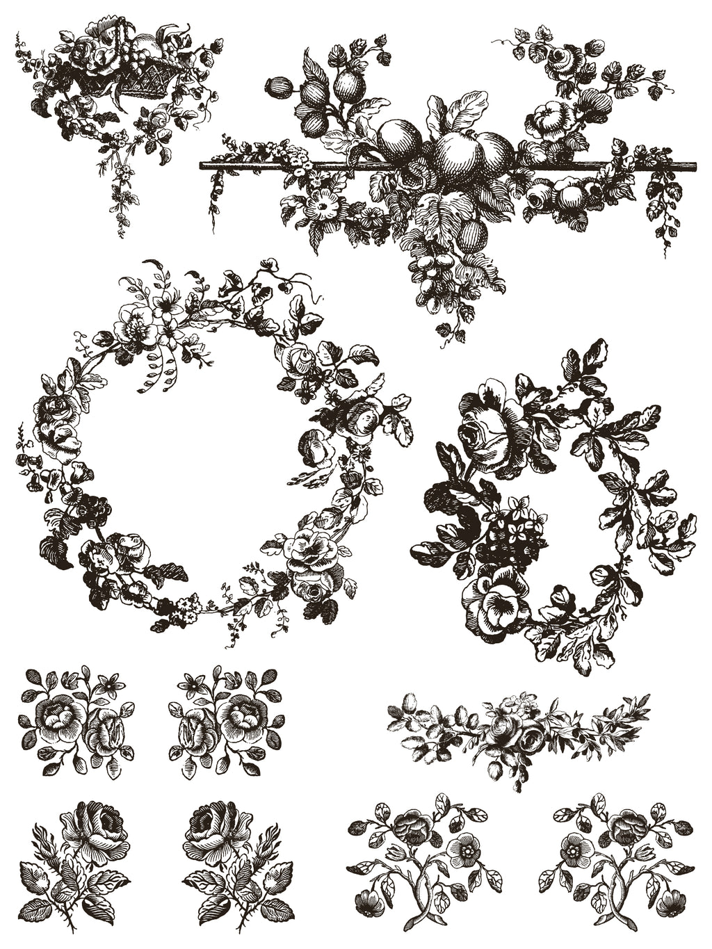 Delft Traditions Noir | Paint Inlay | IOD Iron Orchid Designs