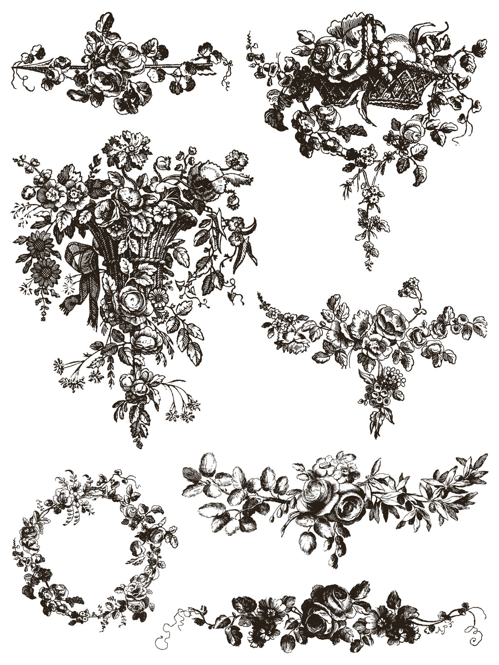 Delft Traditions Noir | Paint Inlay | IOD Iron Orchid Designs