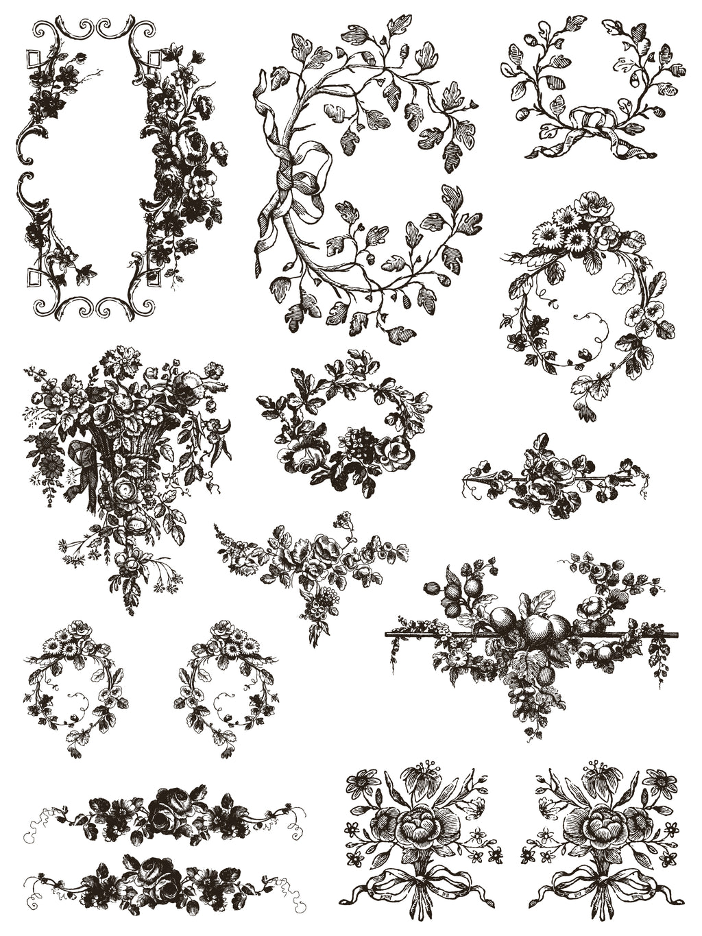 Delft Traditions Noir | Paint Inlay | IOD Iron Orchid Designs