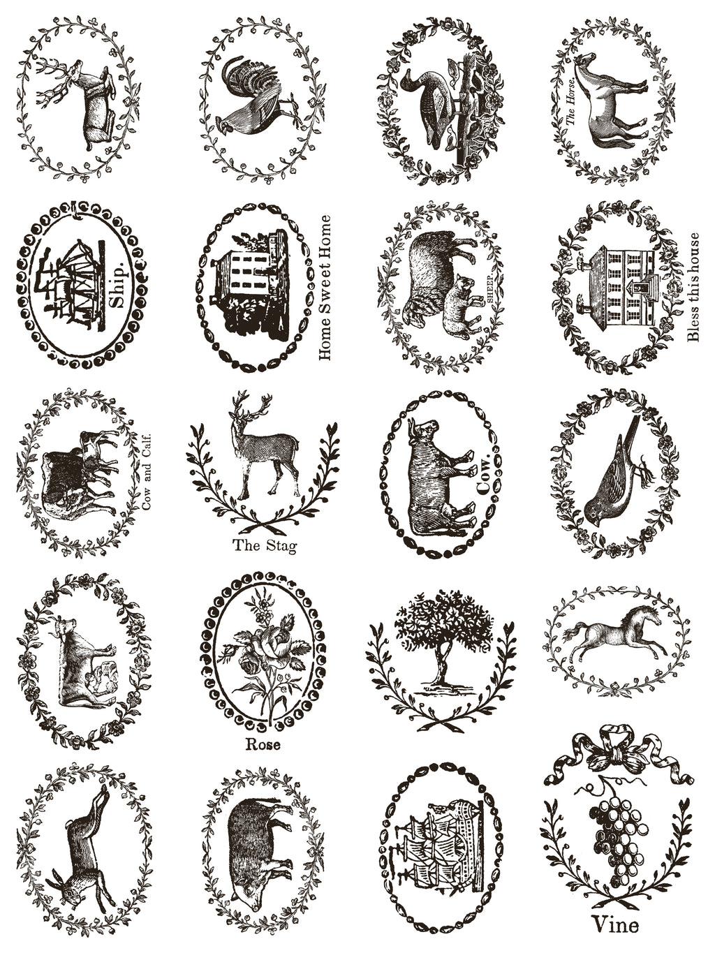 Delft Traditions Noir | Paint Inlay | IOD Iron Orchid Designs