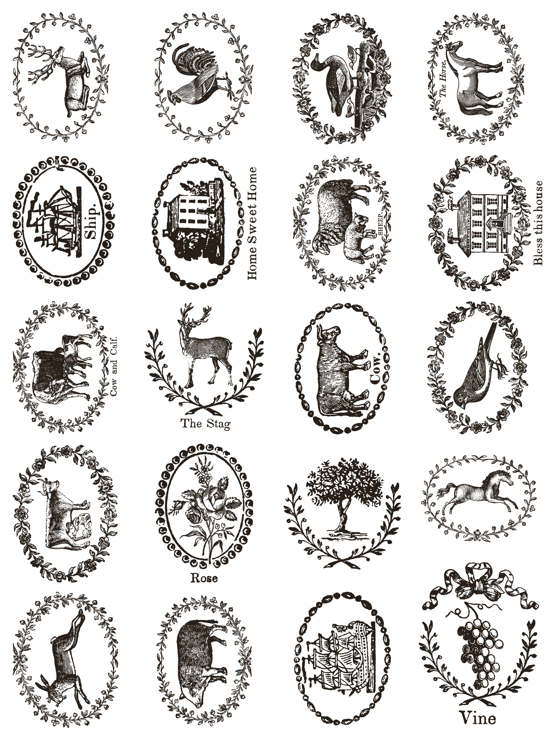 Delft Traditions Noir | Paint Inlay | IOD Iron Orchid Designs