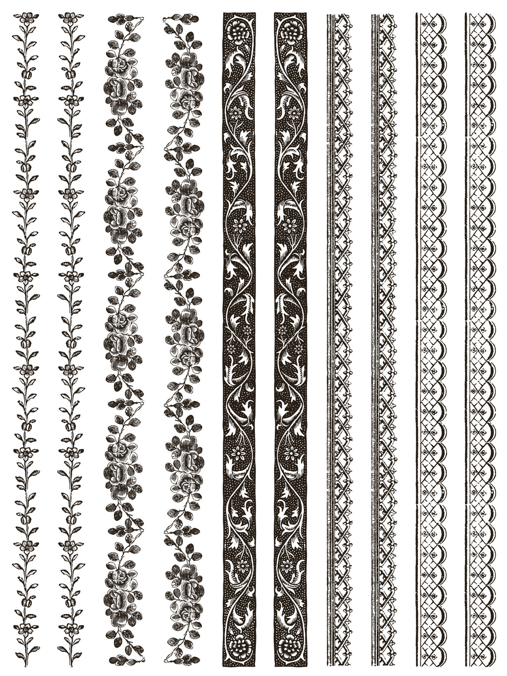 Delft Traditions Noir | Paint Inlay | IOD Iron Orchid Designs