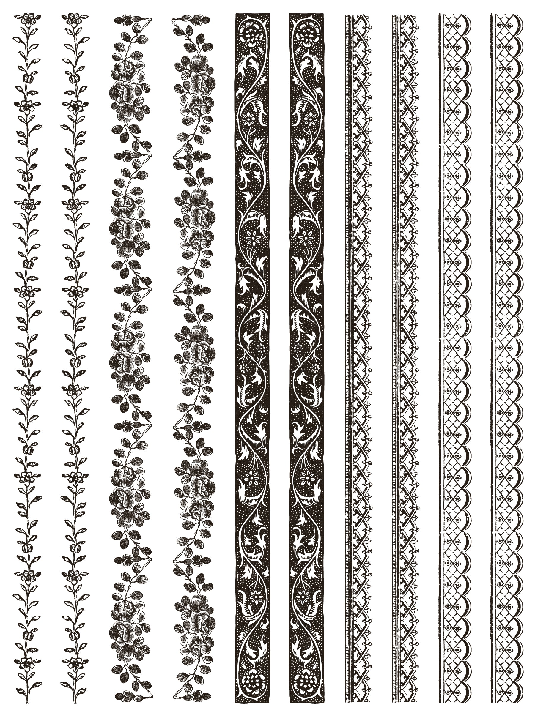Delft Traditions Noir | Paint Inlay | IOD Iron Orchid Designs