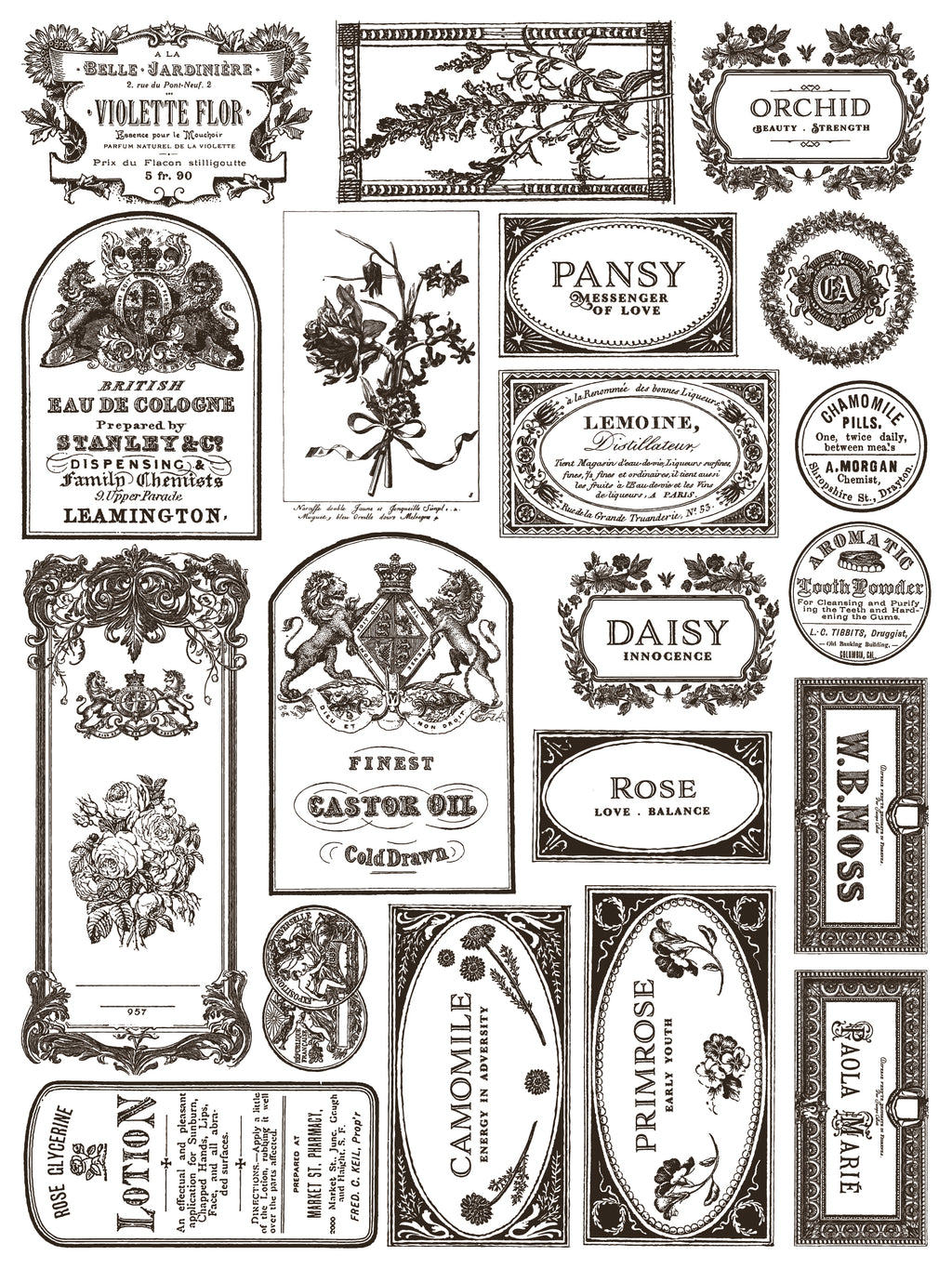 Floriography | Paint Inlay | IOD Iron Orchid Designs