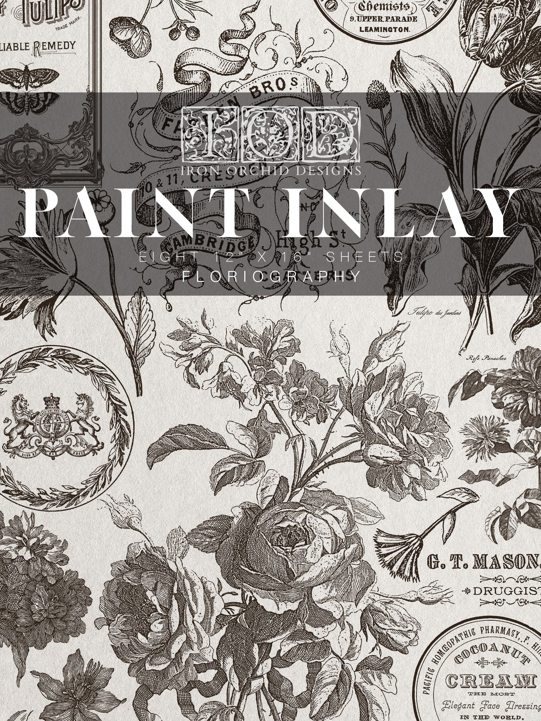 Floriography | Paint Inlay | IOD Iron Orchid Designs