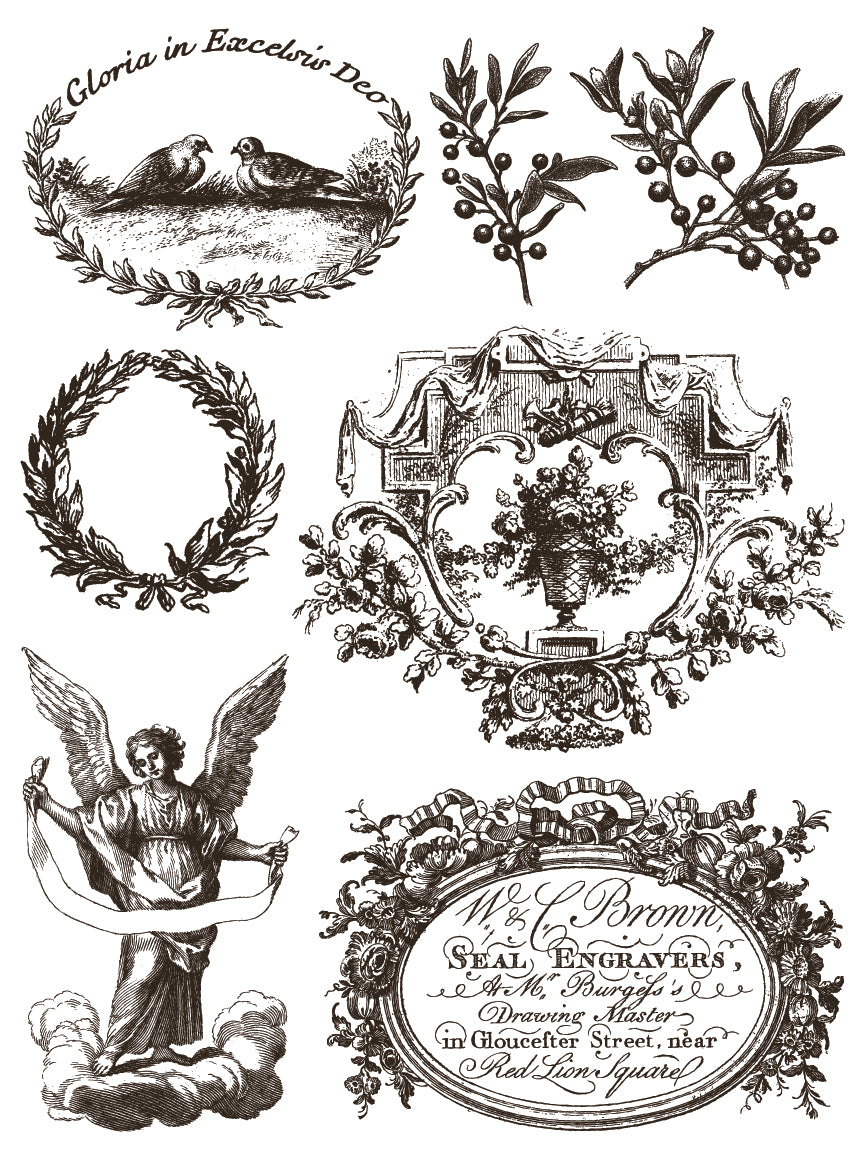 Gloria | Paint Inlay | IOD Iron Orchid Designs
