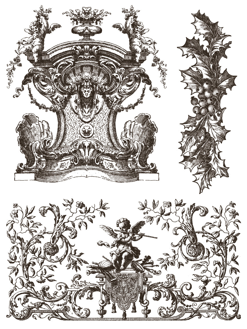 Gloria | Paint Inlay | IOD Iron Orchid Designs