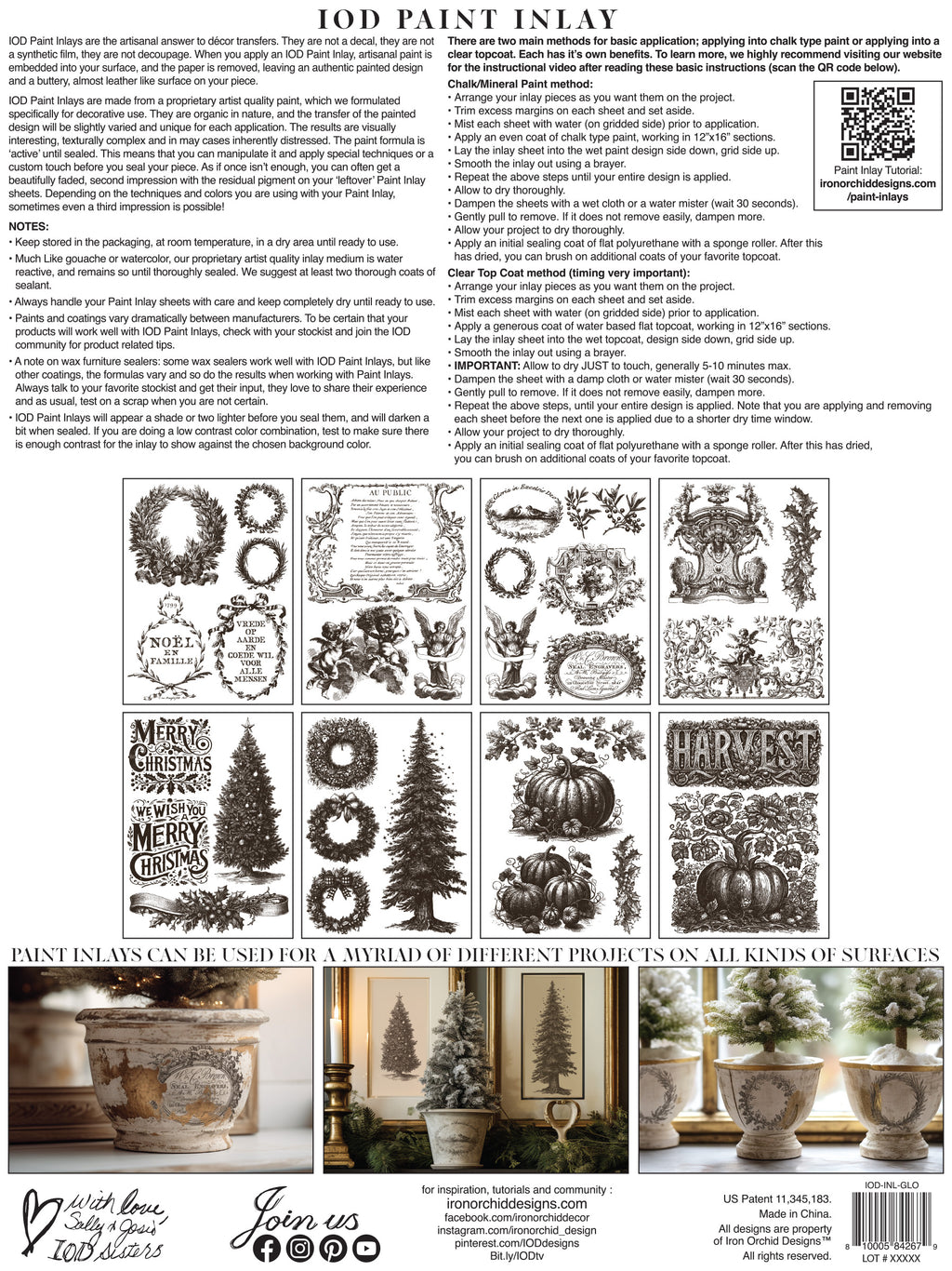 Gloria | Paint Inlay | IOD Iron Orchid Designs