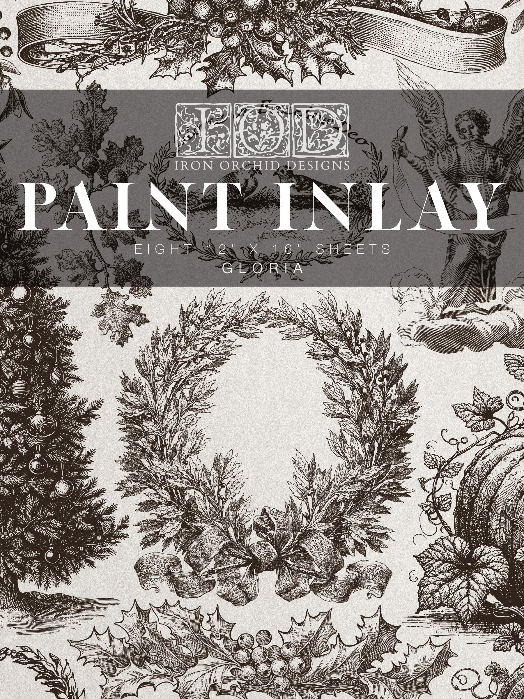 Gloria | Paint Inlay | IOD Iron Orchid Designs