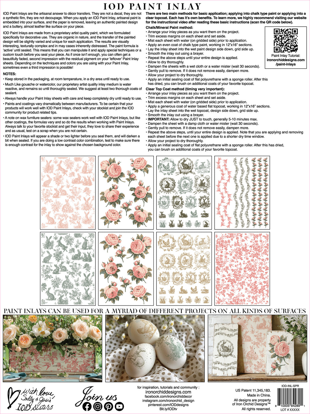 Spring Melody | Paint Inlay | IOD Iron Orchid Designs