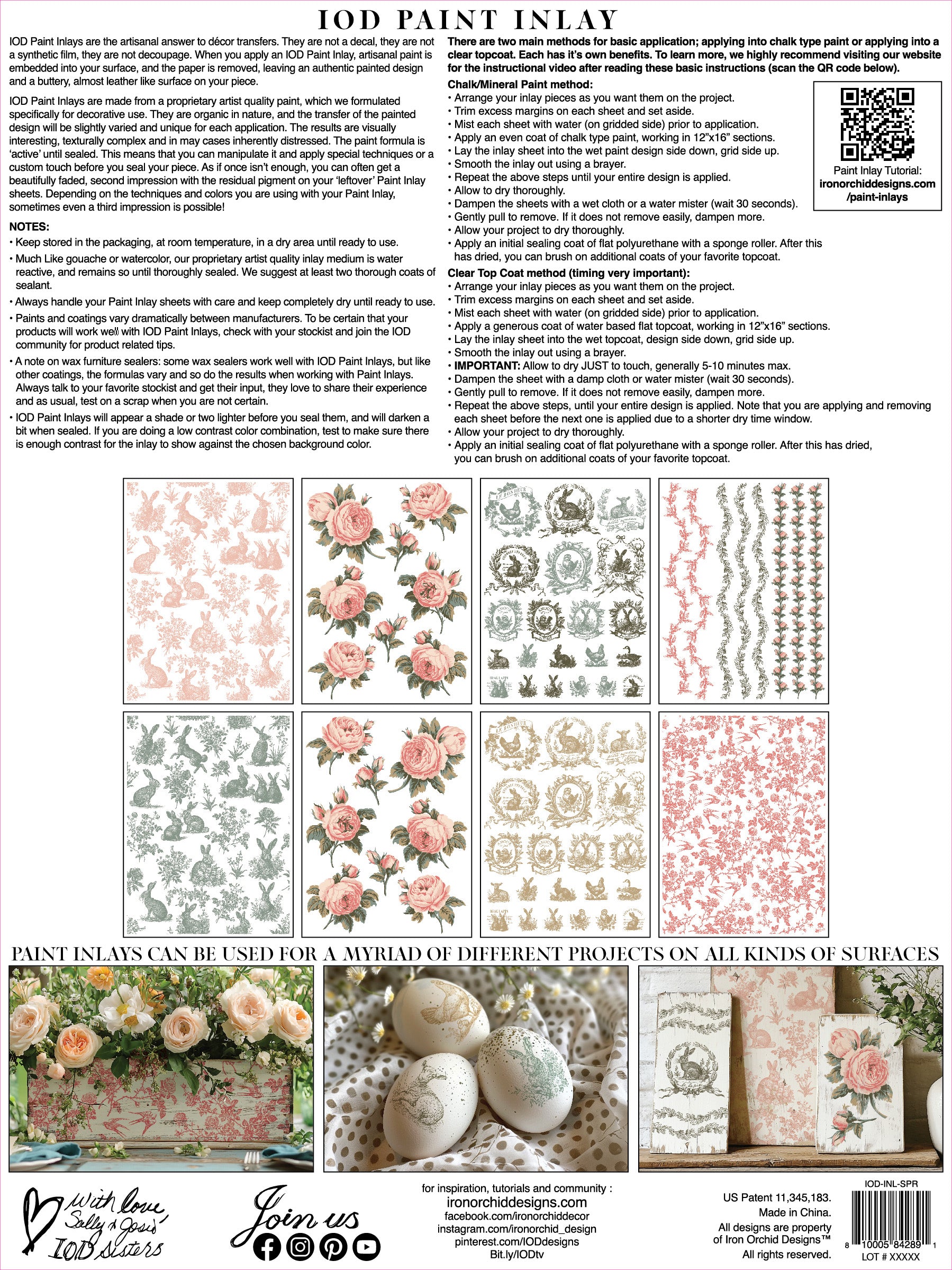 Spring Melody | Paint Inlay | IOD Iron Orchid Designs