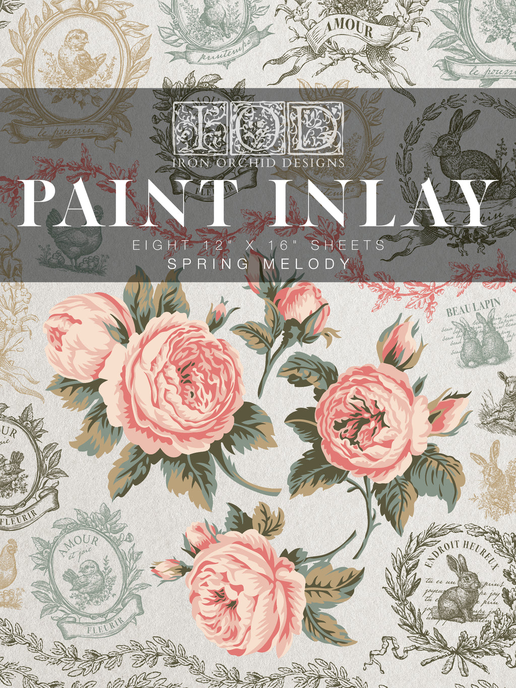Spring Melody | Paint Inlay | IOD Iron Orchid Designs