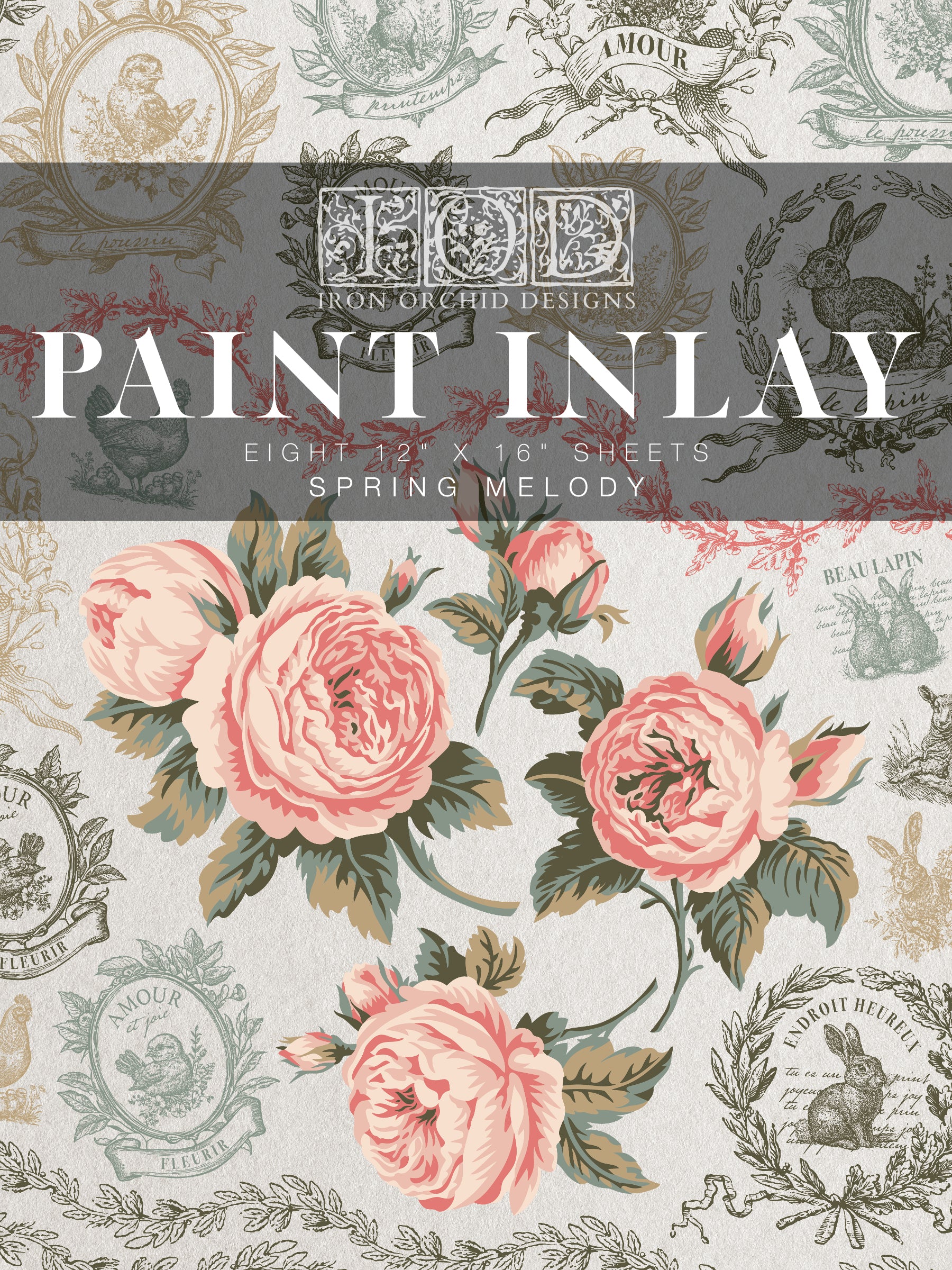 Spring Melody | Paint Inlay | IOD Iron Orchid Designs