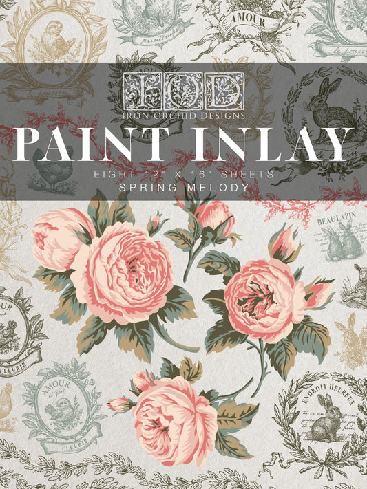 Spring Melody | IOD Paint Inlay