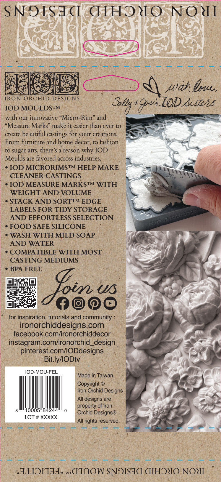 Felicite | Mould | IOD Iron Orchid Designs