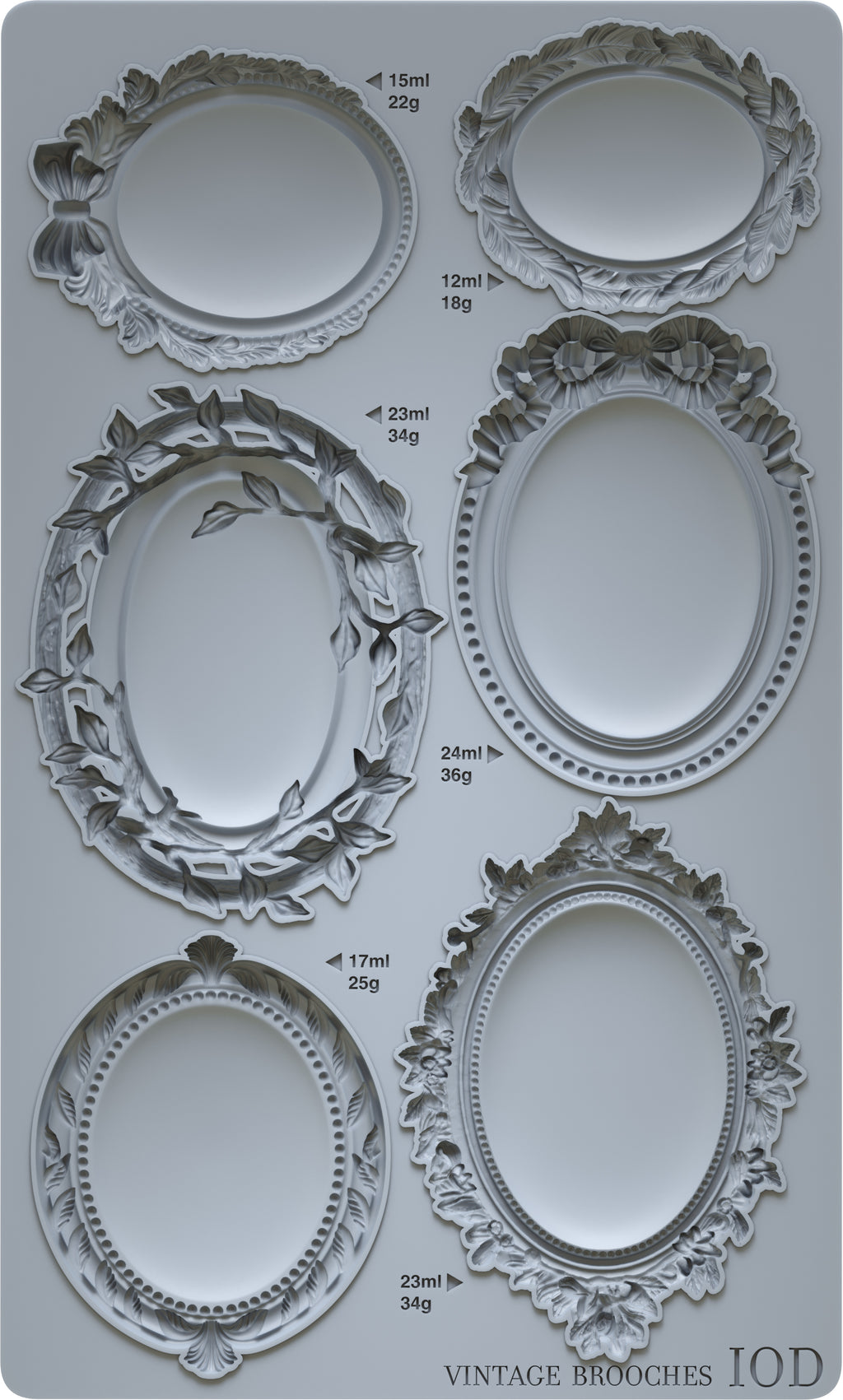 Vintage Brooches | Mould | IOD Iron Orchid Designs