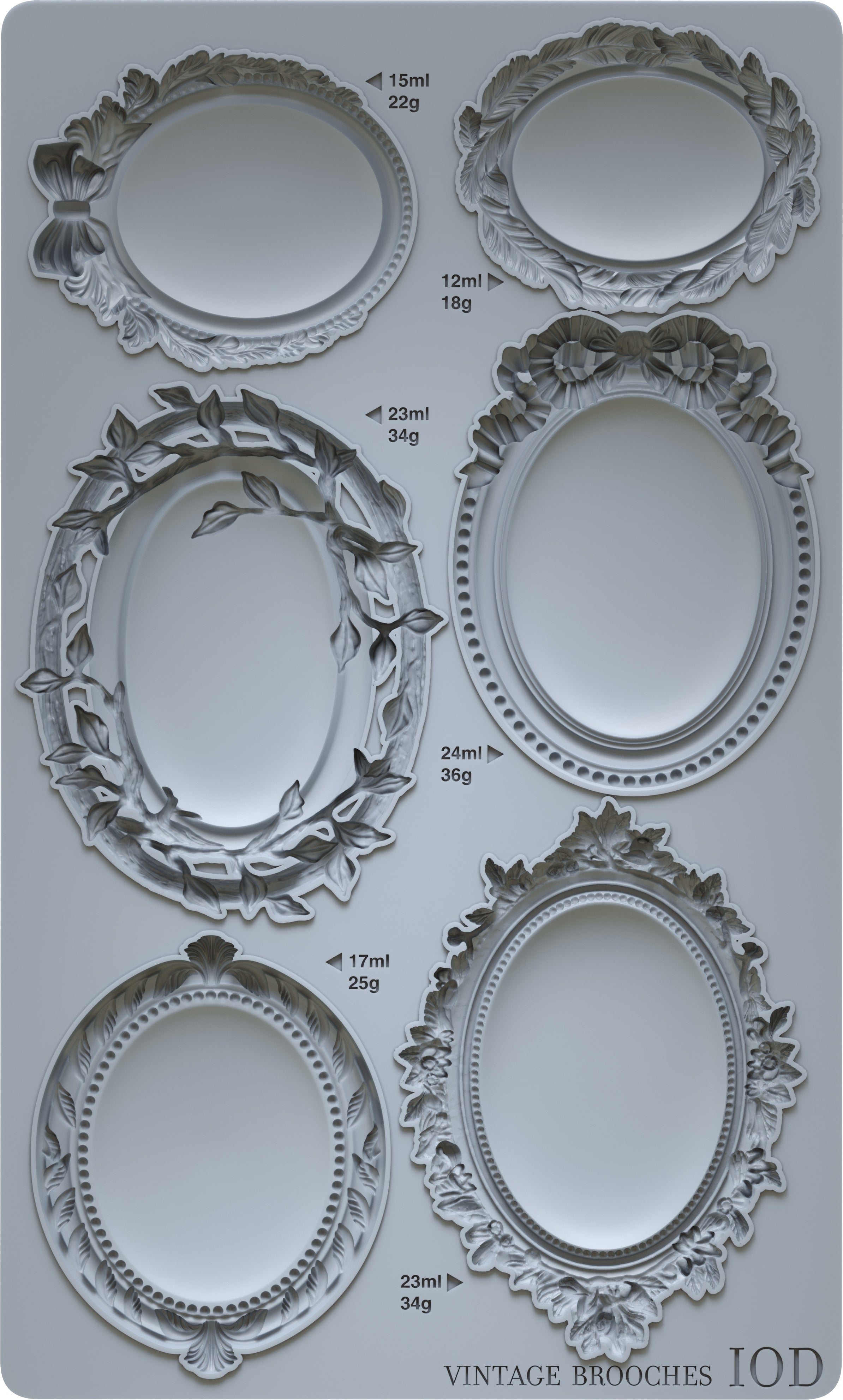 Vintage Brooches | Mould | IOD Iron Orchid Designs
