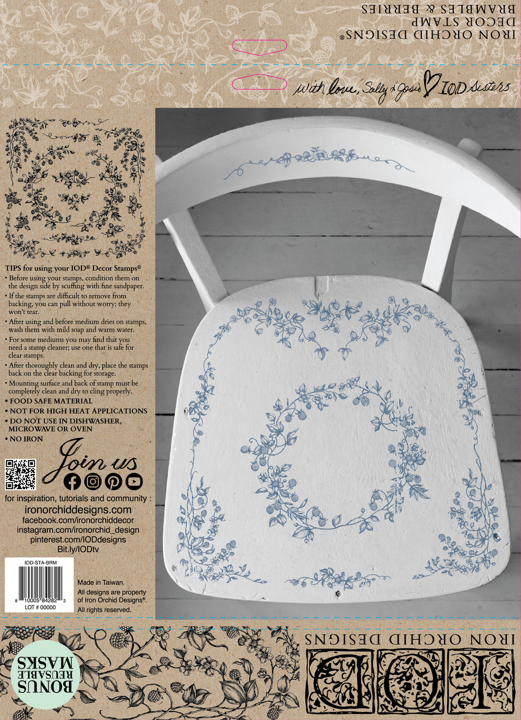 Brambles & Berries | Stamp | IOD Iron Orchid Designs