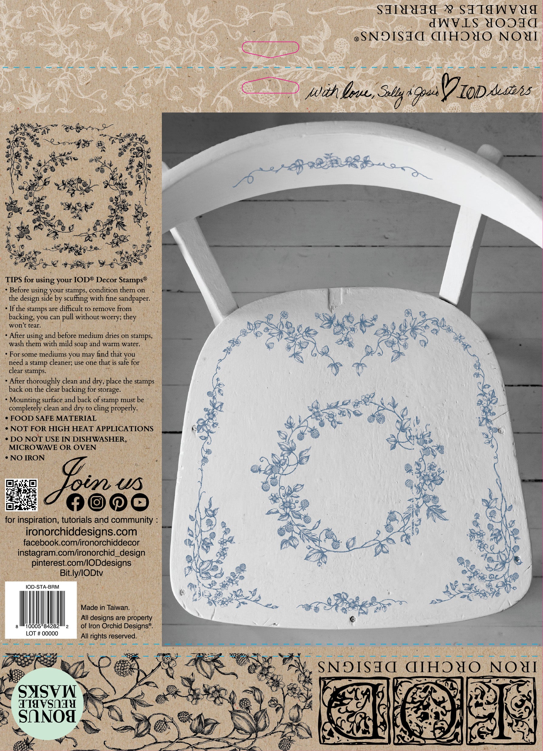 Brambles & Berries | Stamp | IOD Iron Orchid Designs