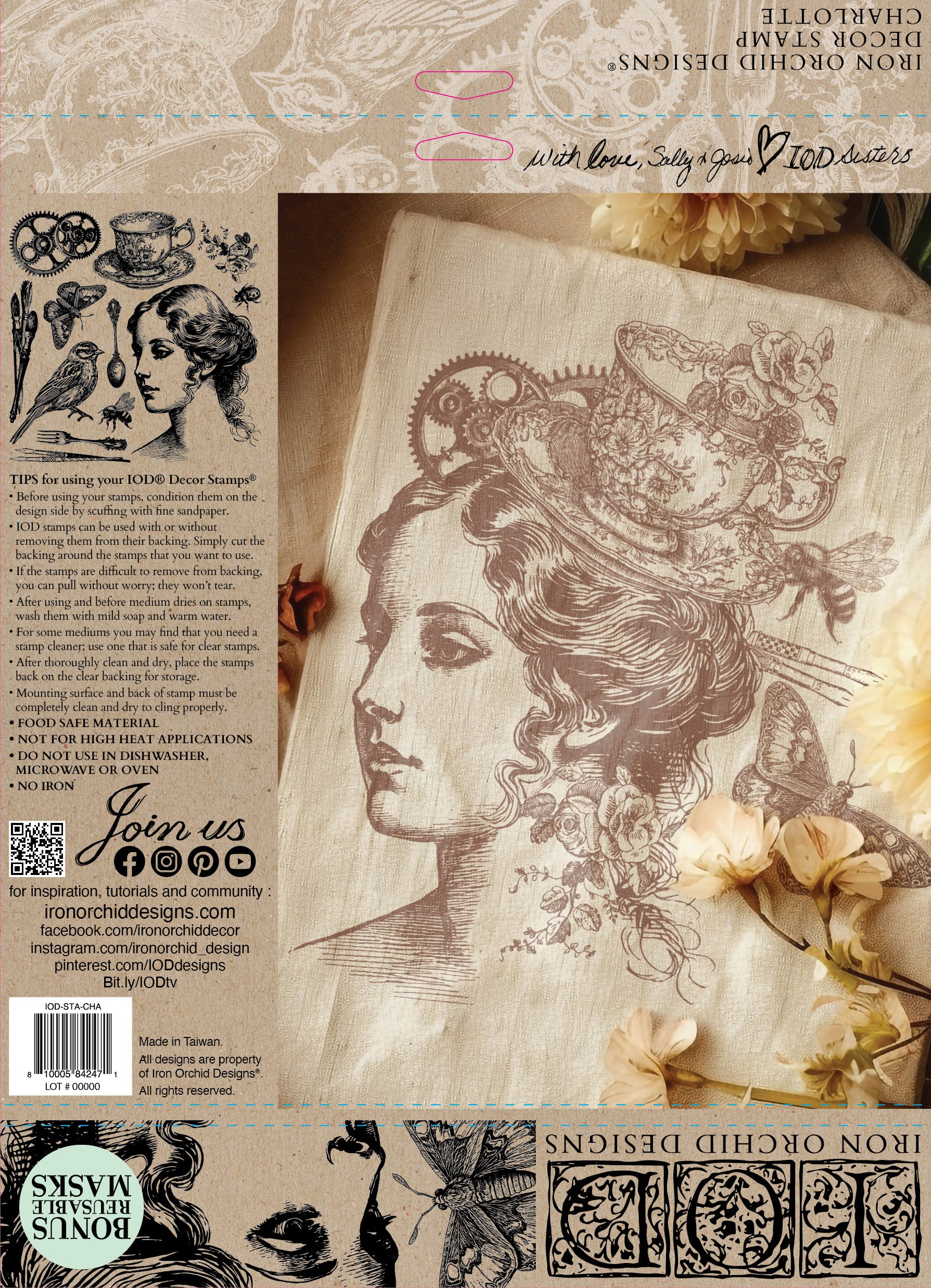 Charlotte | Decor Stamp | IOD Iron Orchid Designs
