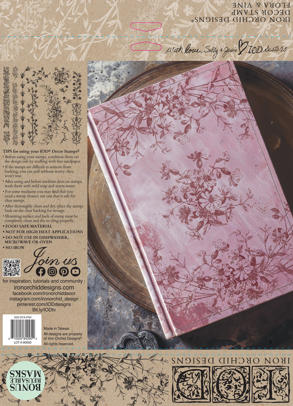 Flora & Vine | Stamp | IOD Iron Orchid Designs