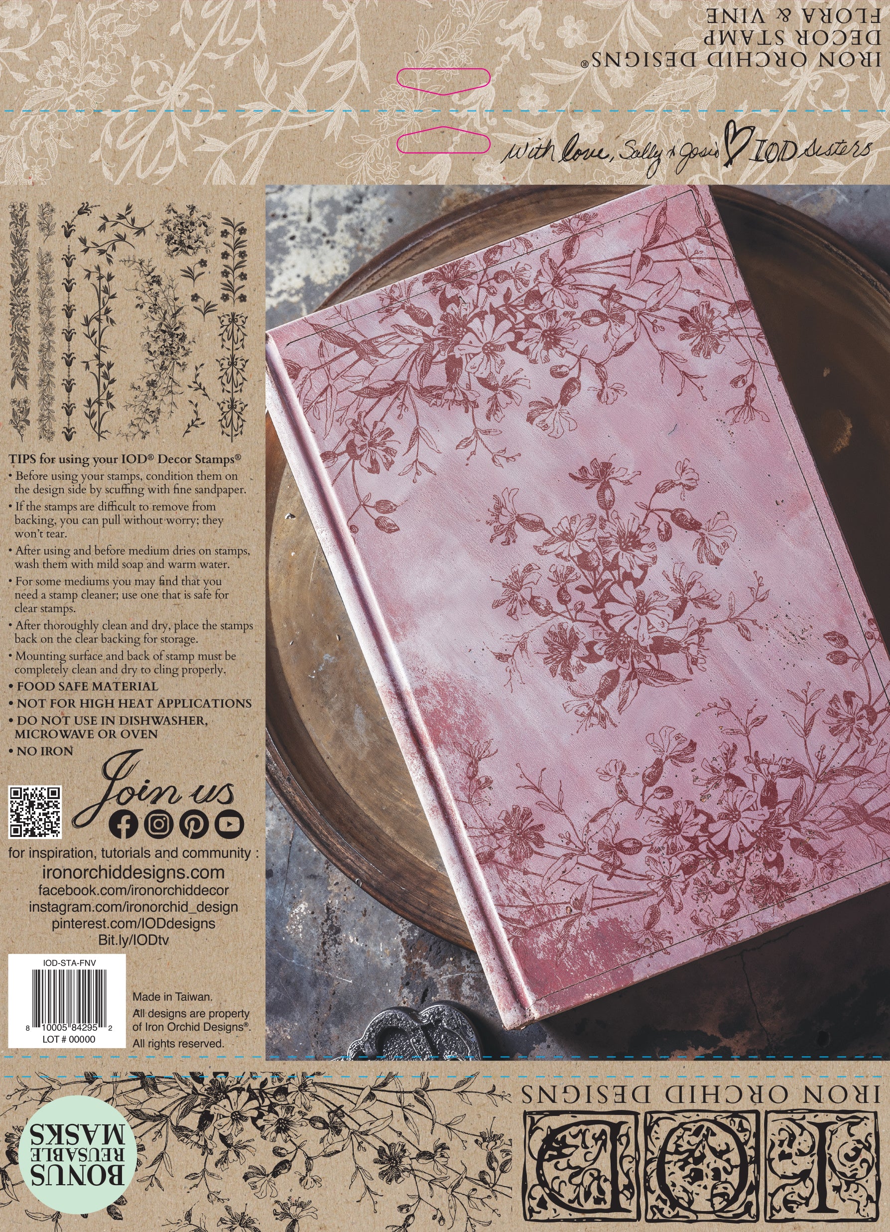 Flora & Vine | Stamp | IOD Iron Orchid Designs