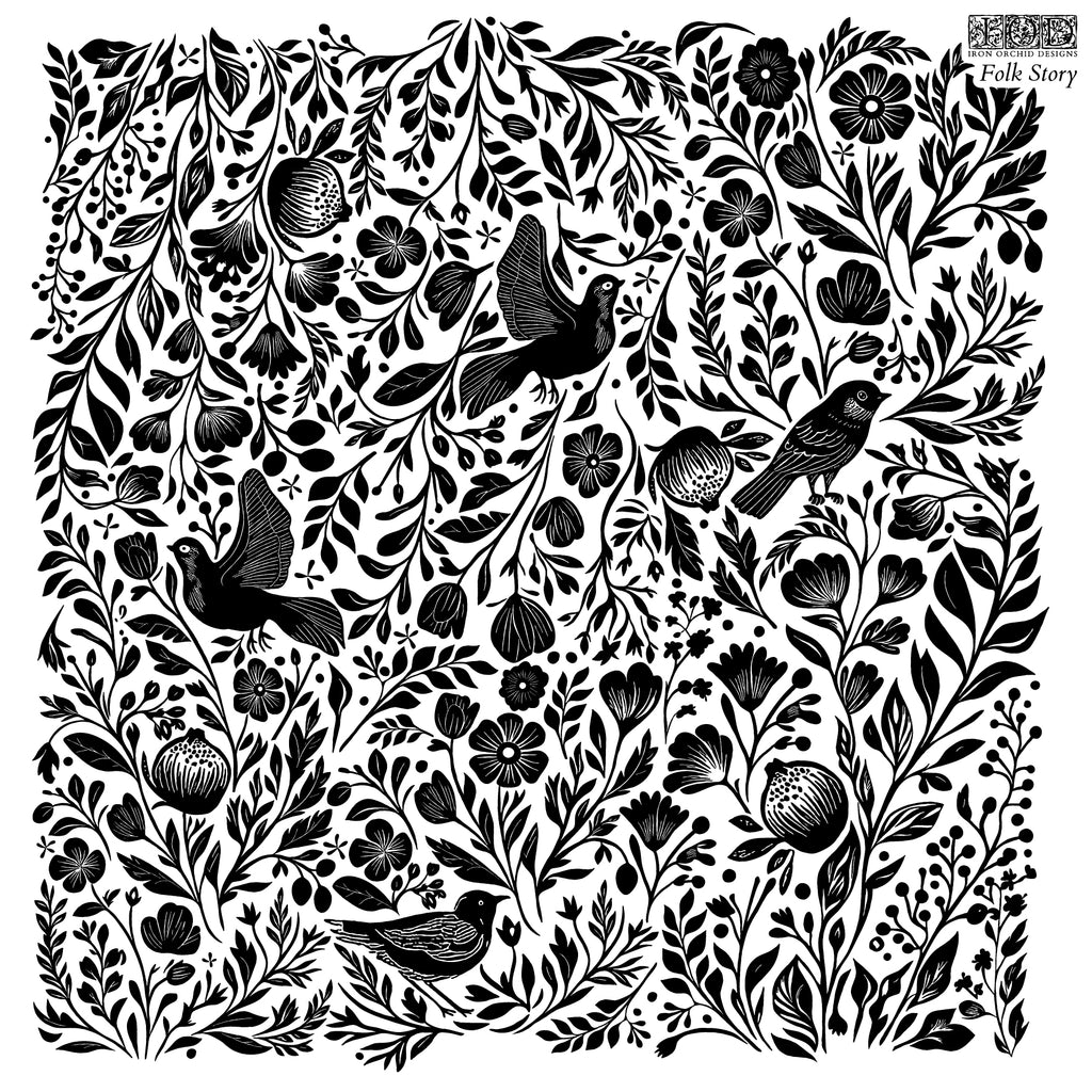 Folk Story | Stamp | IOD Iron Orchid Designs