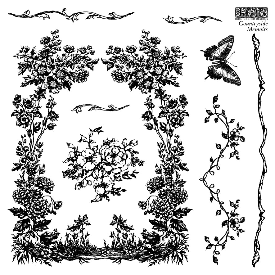 Countryside Memoirs | Stamp | Iron Orchid Designs IOD