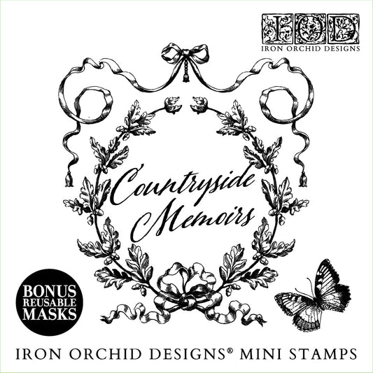 Countryside Memoirs Stamp | Iron Orchid Designs IOD