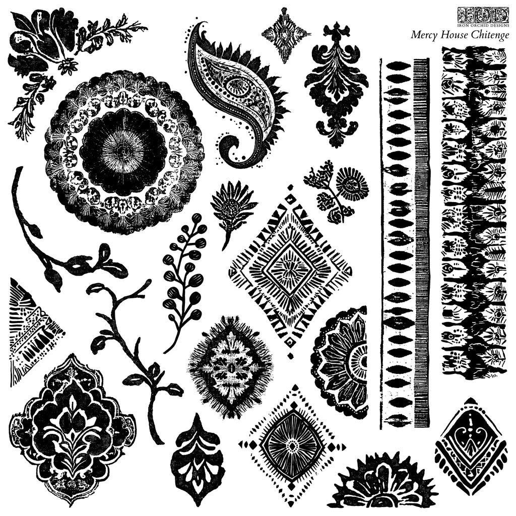 Mercy House Chitenge | Stamp | IOD Iron Orchid Designs