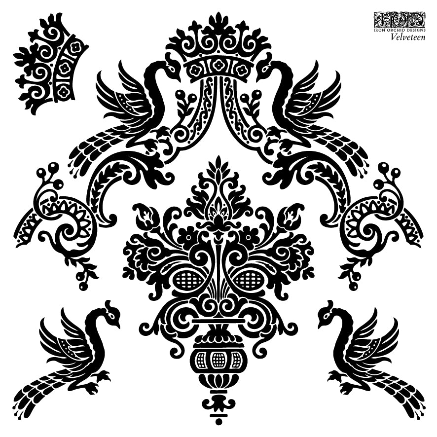 Velveteen | Stamp | IOD Iron Orchid Designs