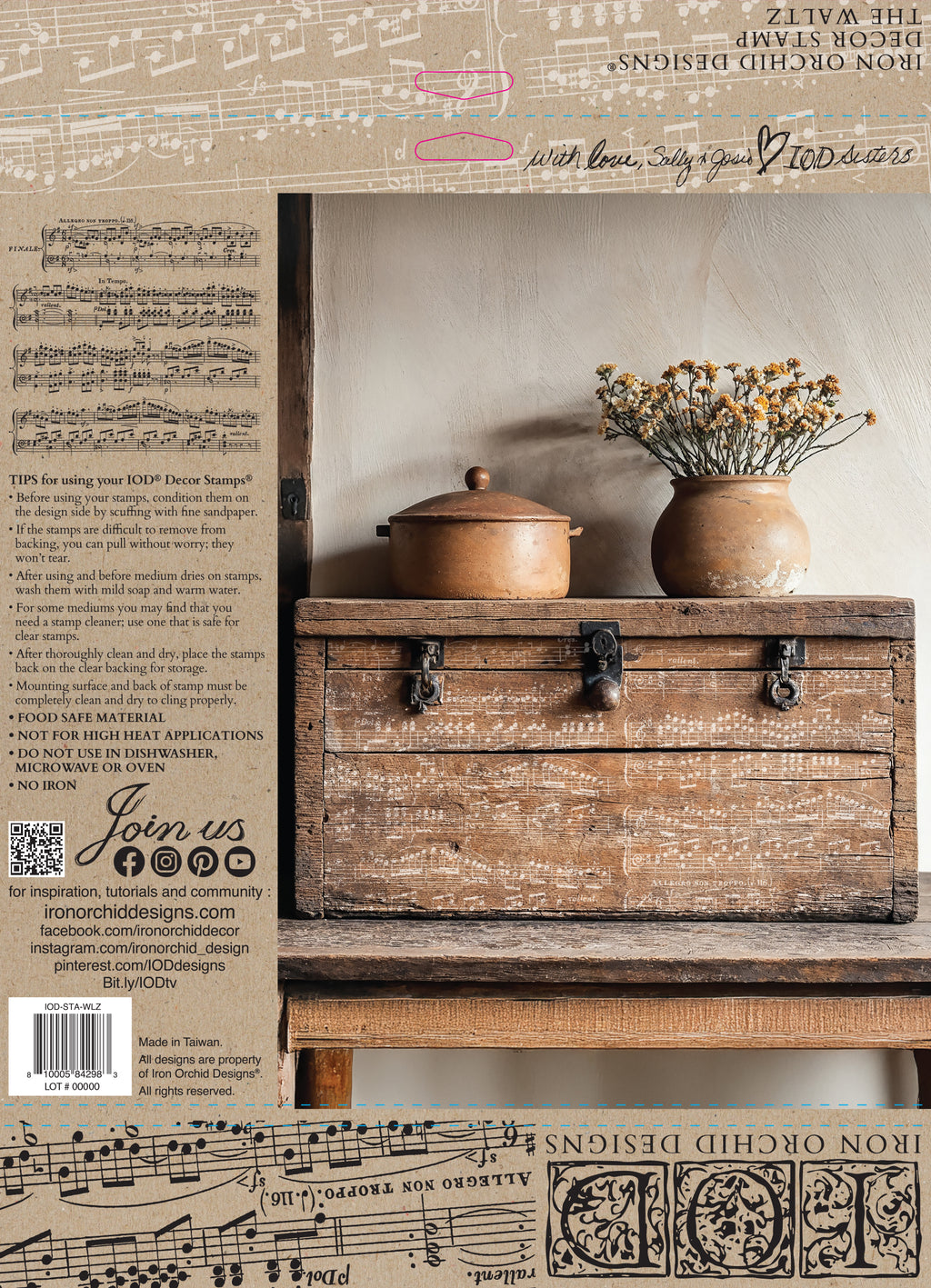 The Waltz | Stamp | IOD Iron Orchid Designs