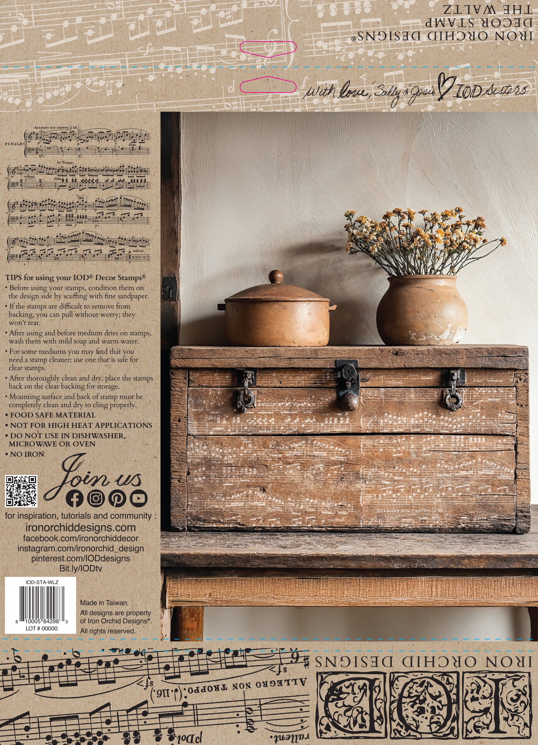 The Waltz | Stamp | IOD Iron Orchid Designs