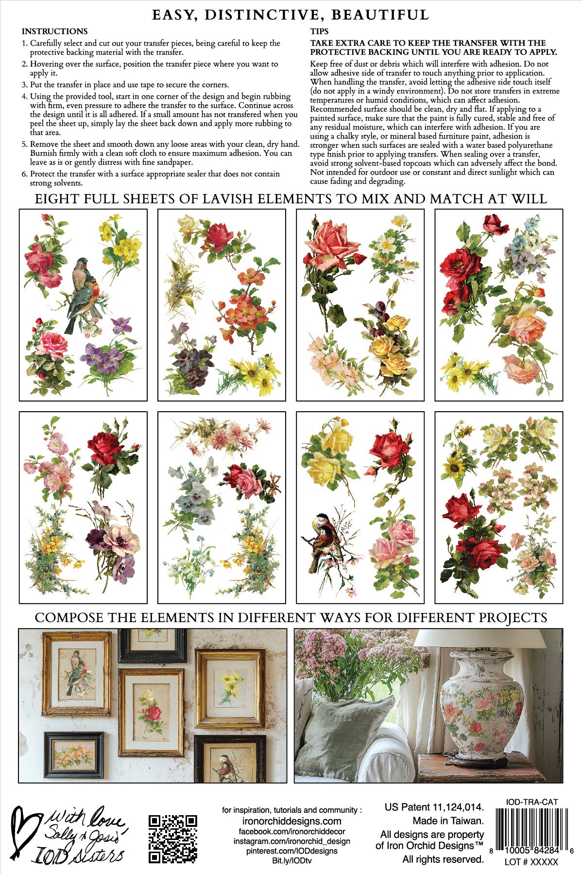 Catharina | Transfer | IOD Iron Orchid Designs