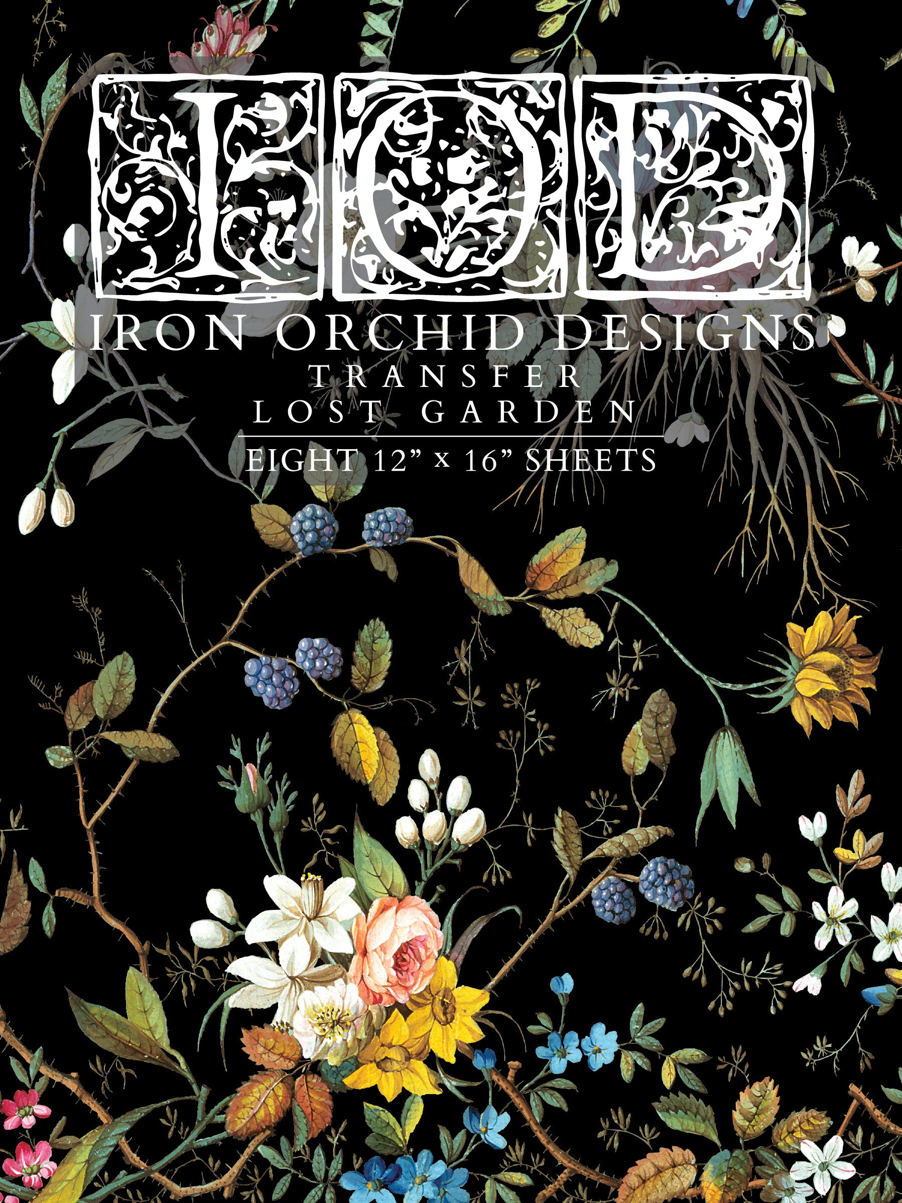 Lost Garden | Transfer | IOD Iron Orchid Designs