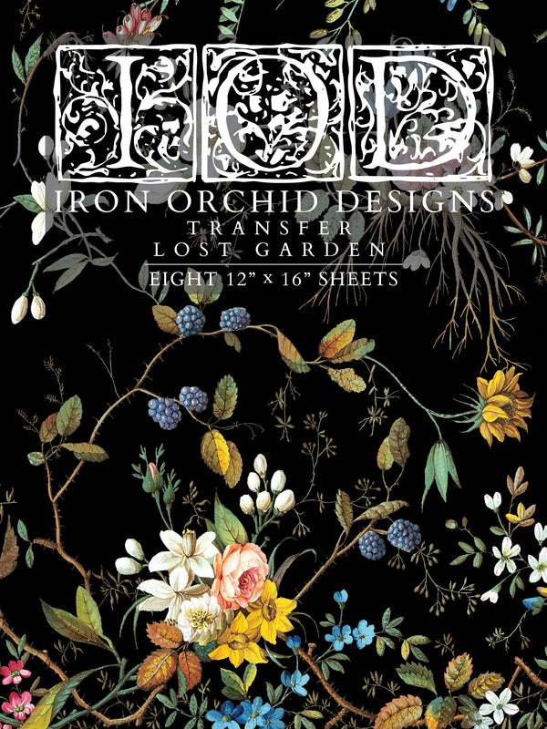 Lost Garden | Transfer | IOD Iron Orchid Designs