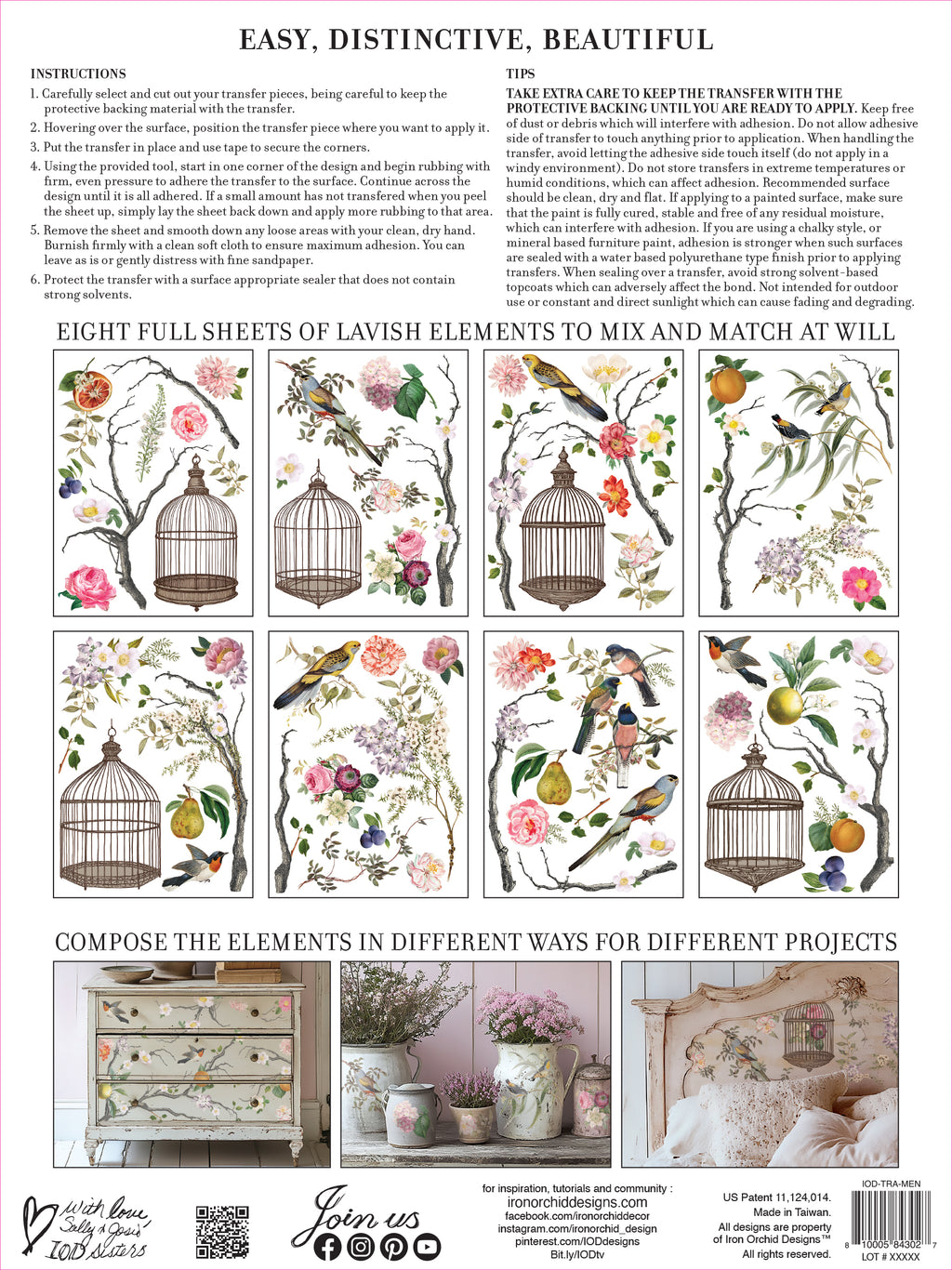 Menagerie | Transfer | IOD Iron Orchid Designs
