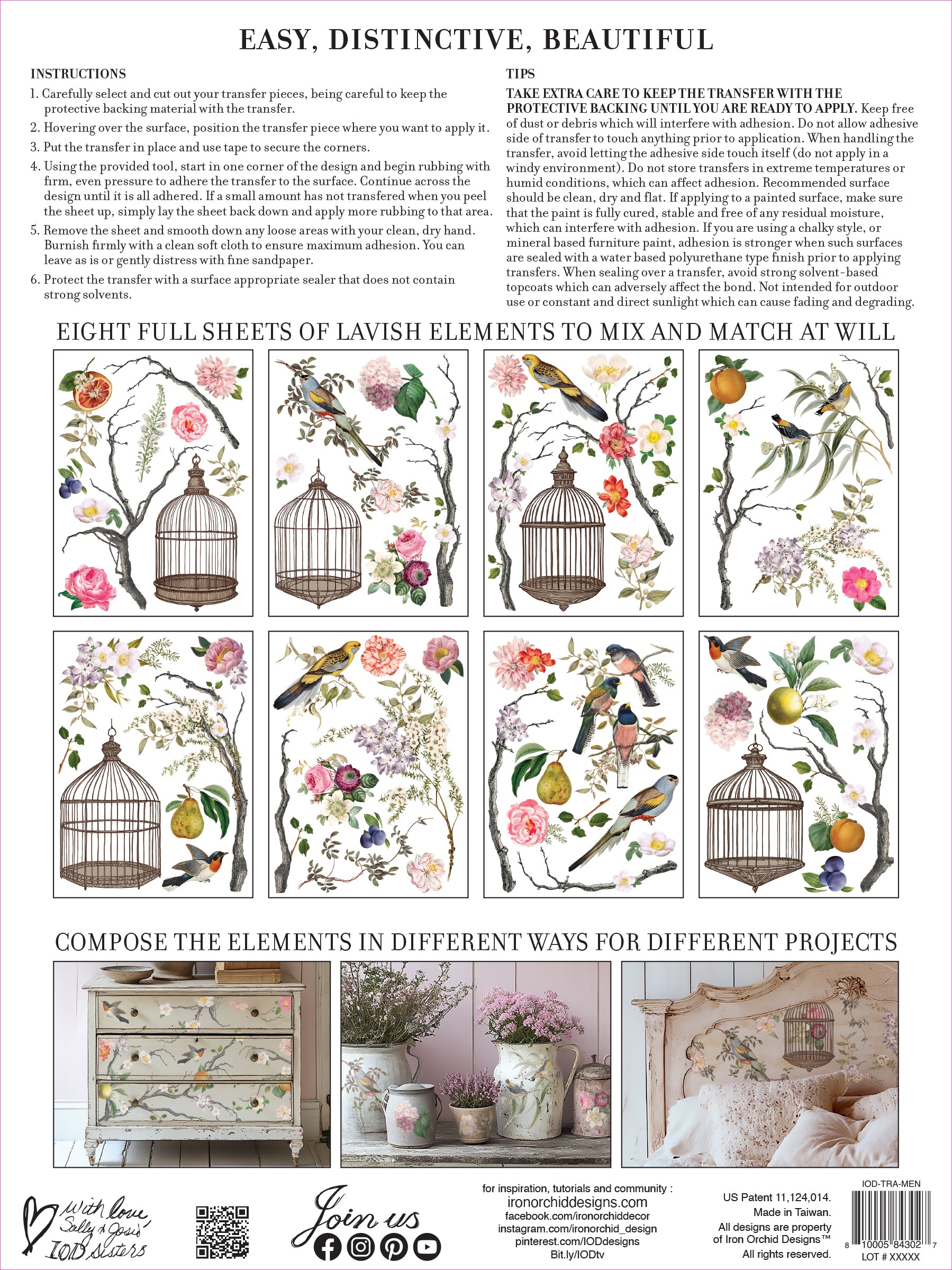 Menagerie | Transfer | IOD Iron Orchid Designs