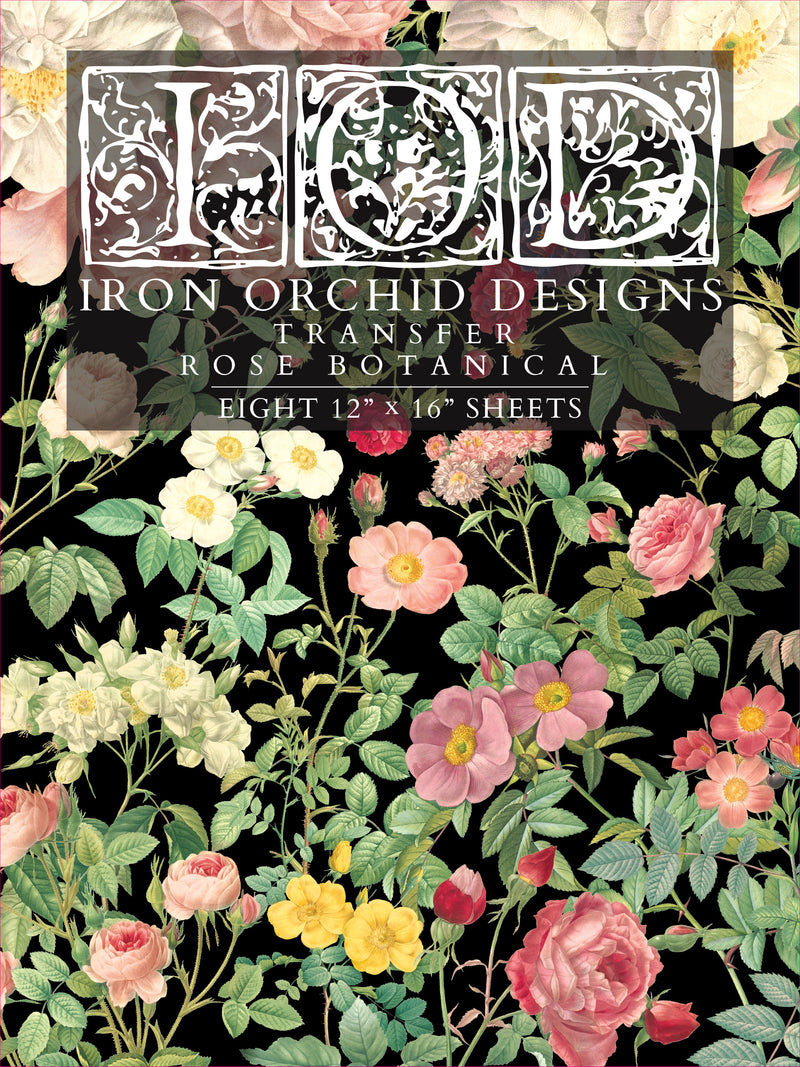 Rose Botanical | Transfer | IOD Iron Orchid Designs