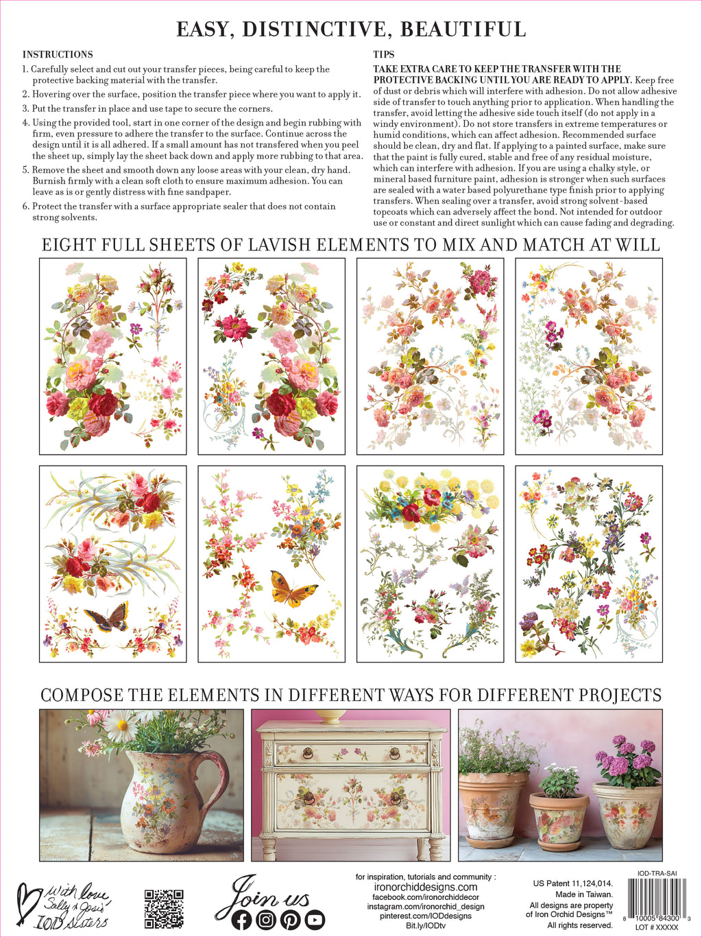 Saint Germain | Transfer | IOD Iron Orchid Designs