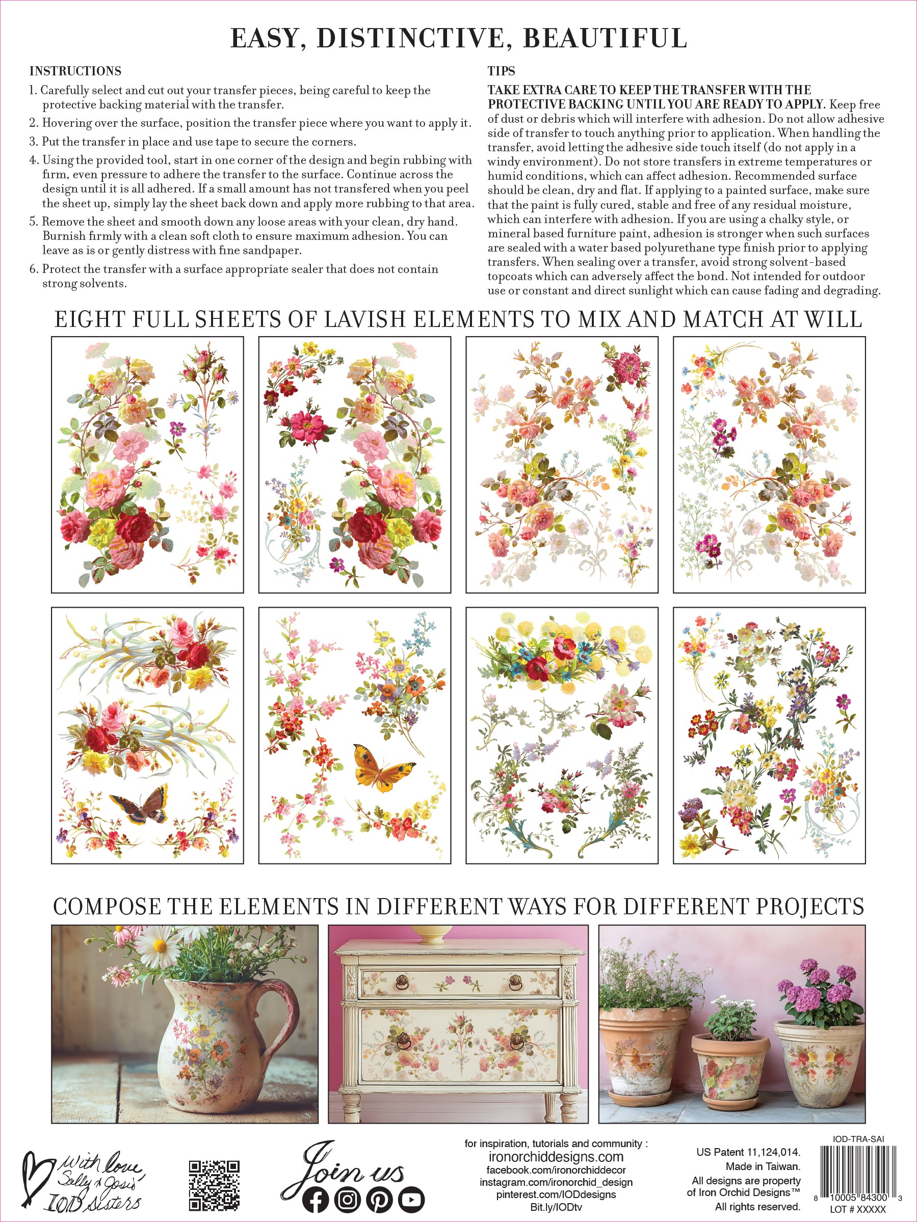 Saint Germain | Transfer | IOD Iron Orchid Designs